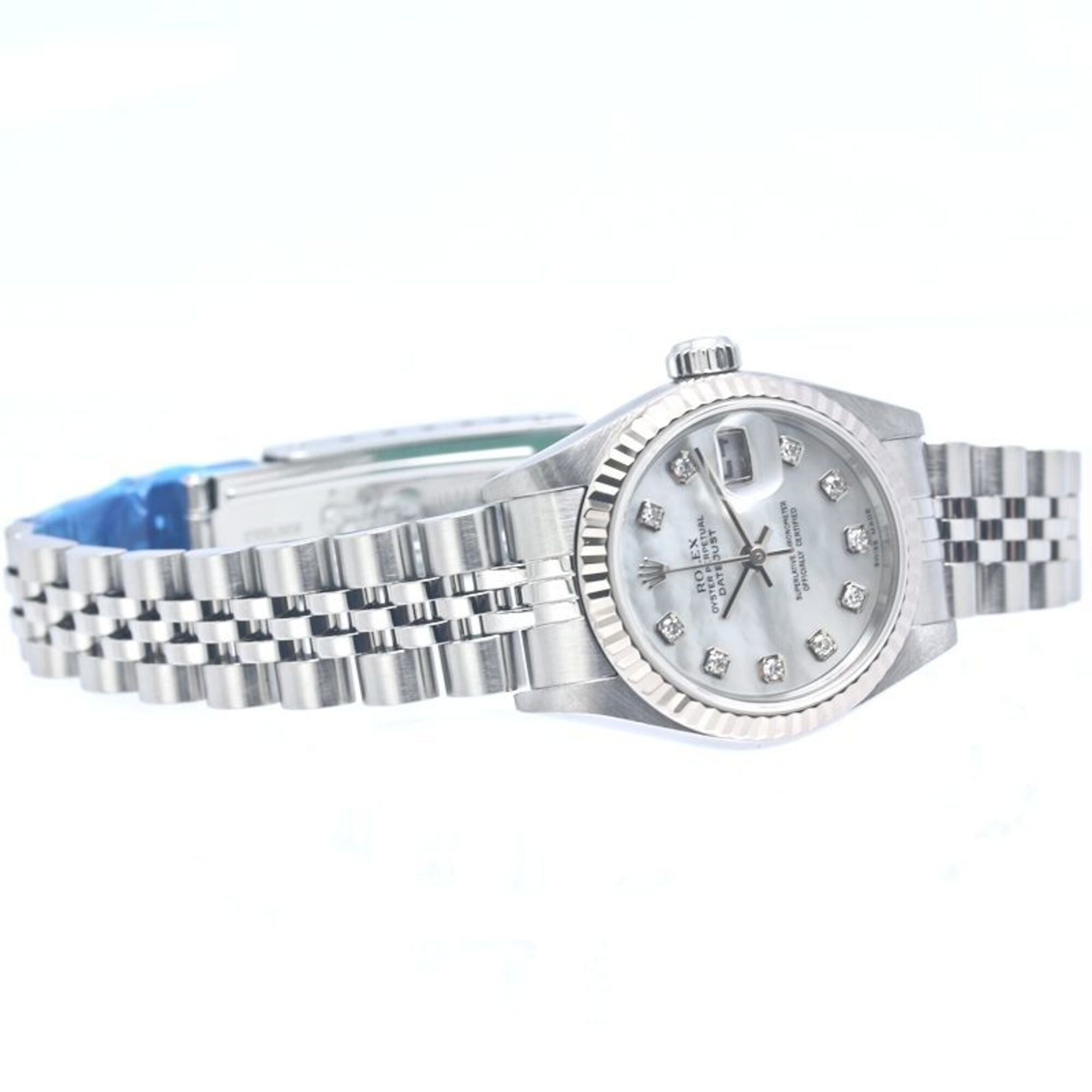 ROLEX Datejust 10P Diamond 79174NG Damenuhr aus 18 Karat Weißgold und Edelstahl 40365