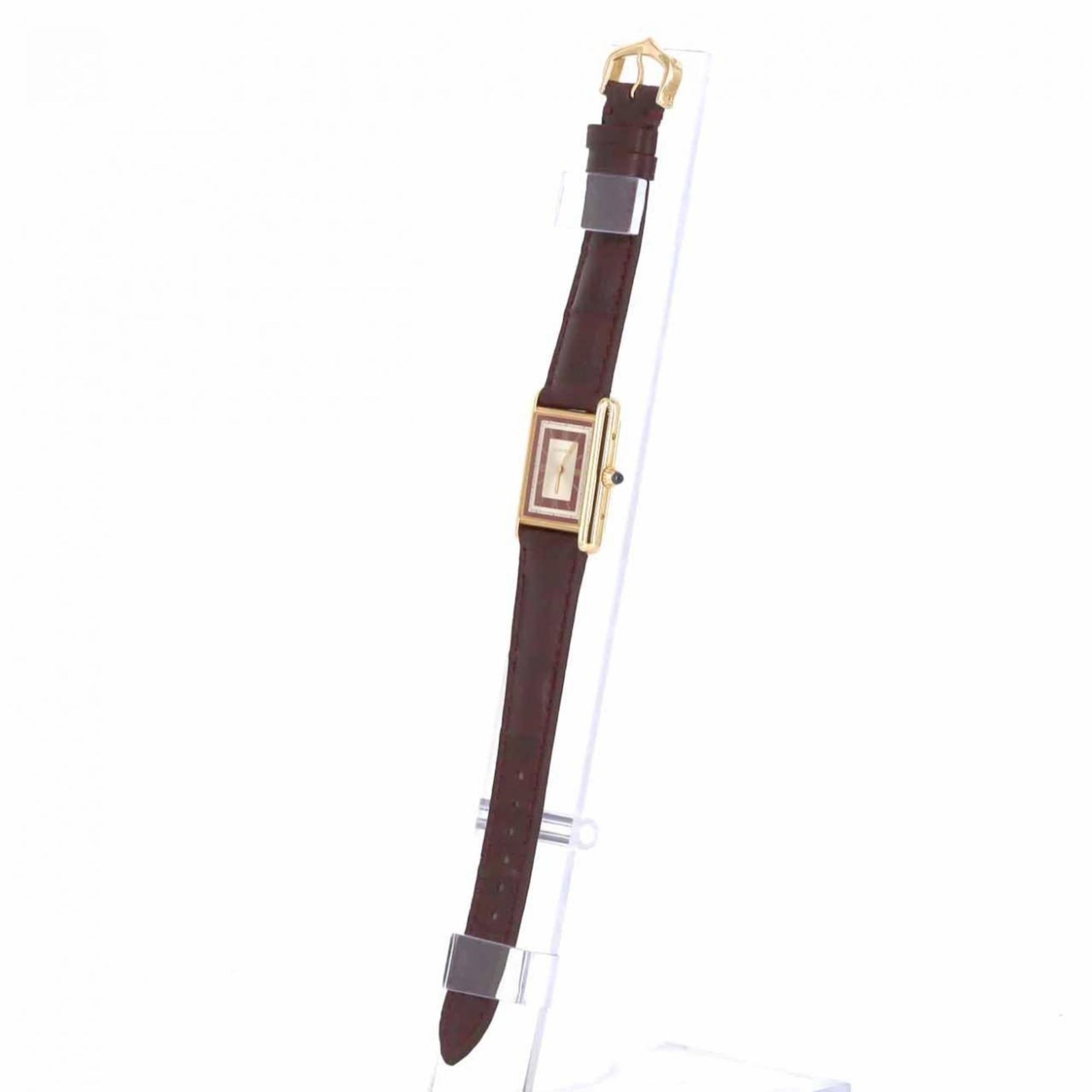 Cartier Tank Louis MM YG WGTA0059 Watch Manual Winding