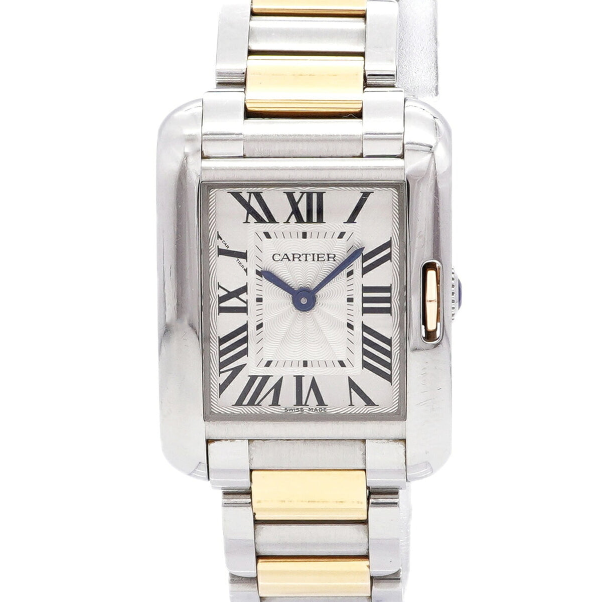 Cartier Tank Anglaise SM W5310036 Silver Dial 22mm Watch