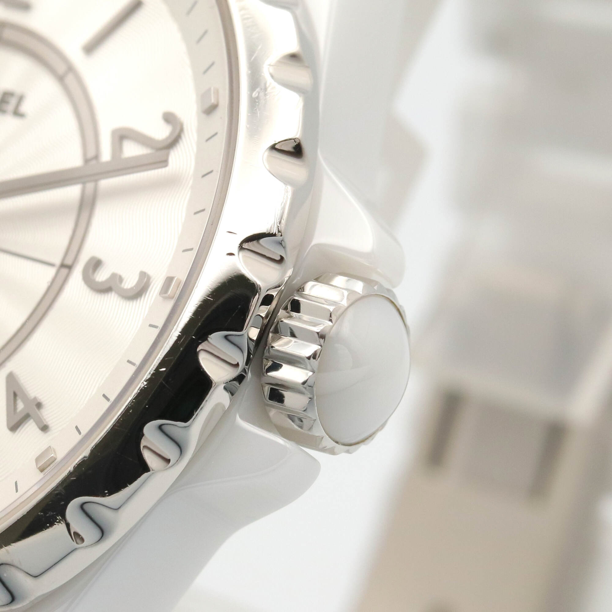 Montre Pour Hommes Chanel J12-365 en céramique Montre Pour Hommes, Blanc (H3837)