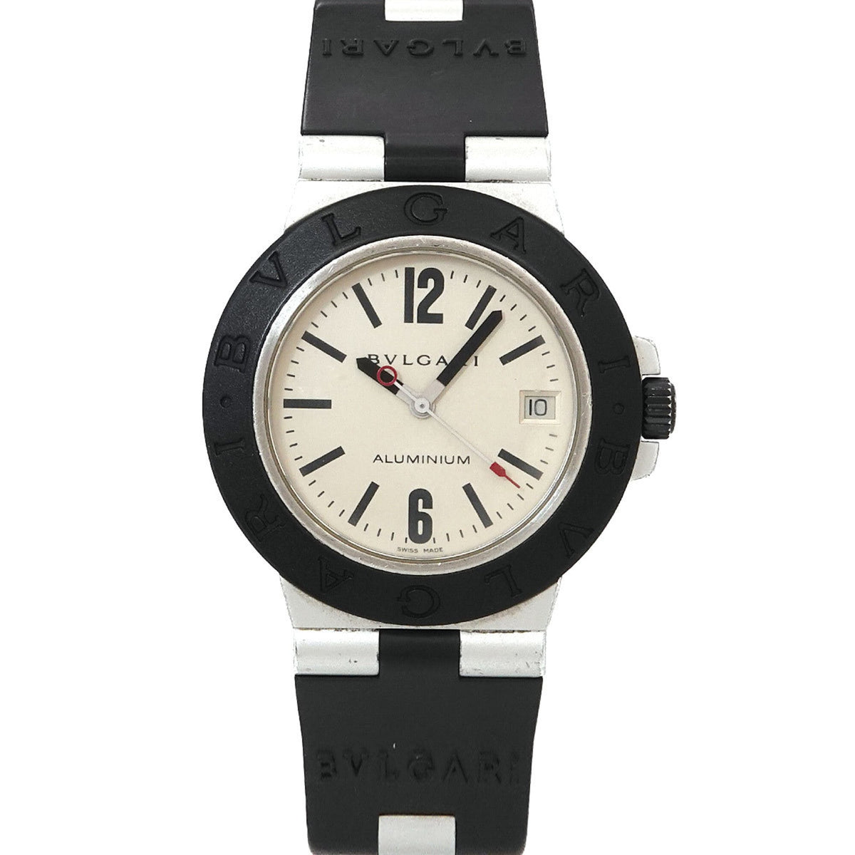 Bulgari Aluminium AL38A Silber Zifferblatt 38 mm Uhr