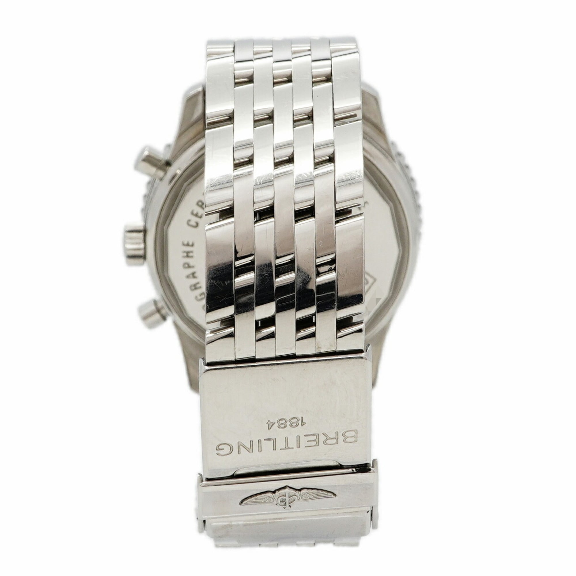 Breitling Montbrillant A41370 Black Dial Stainless steel 38mm Watch