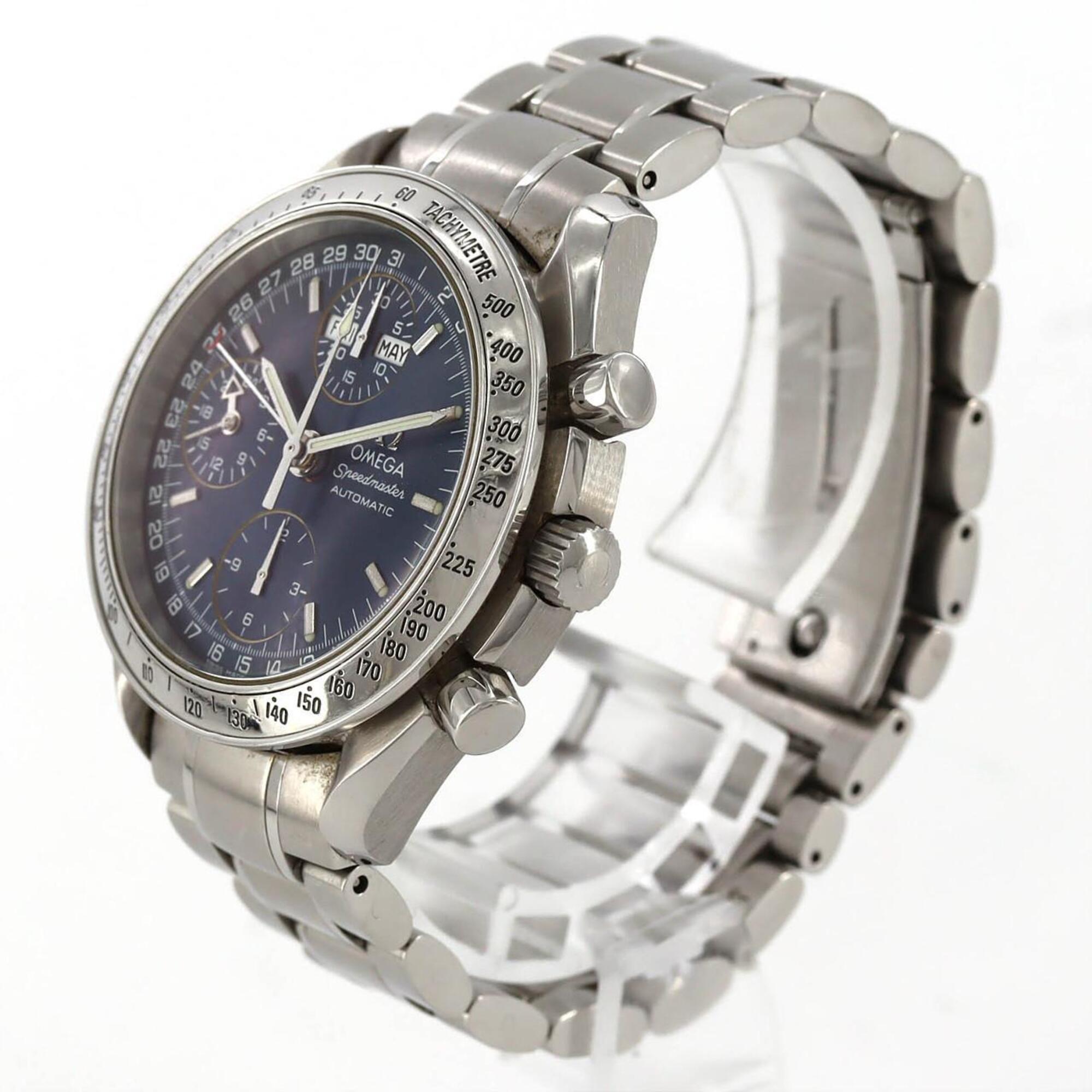 Omega Speedmaster Day-Date 3523.8 met blauwe wijzerplaat 39mm Horloge