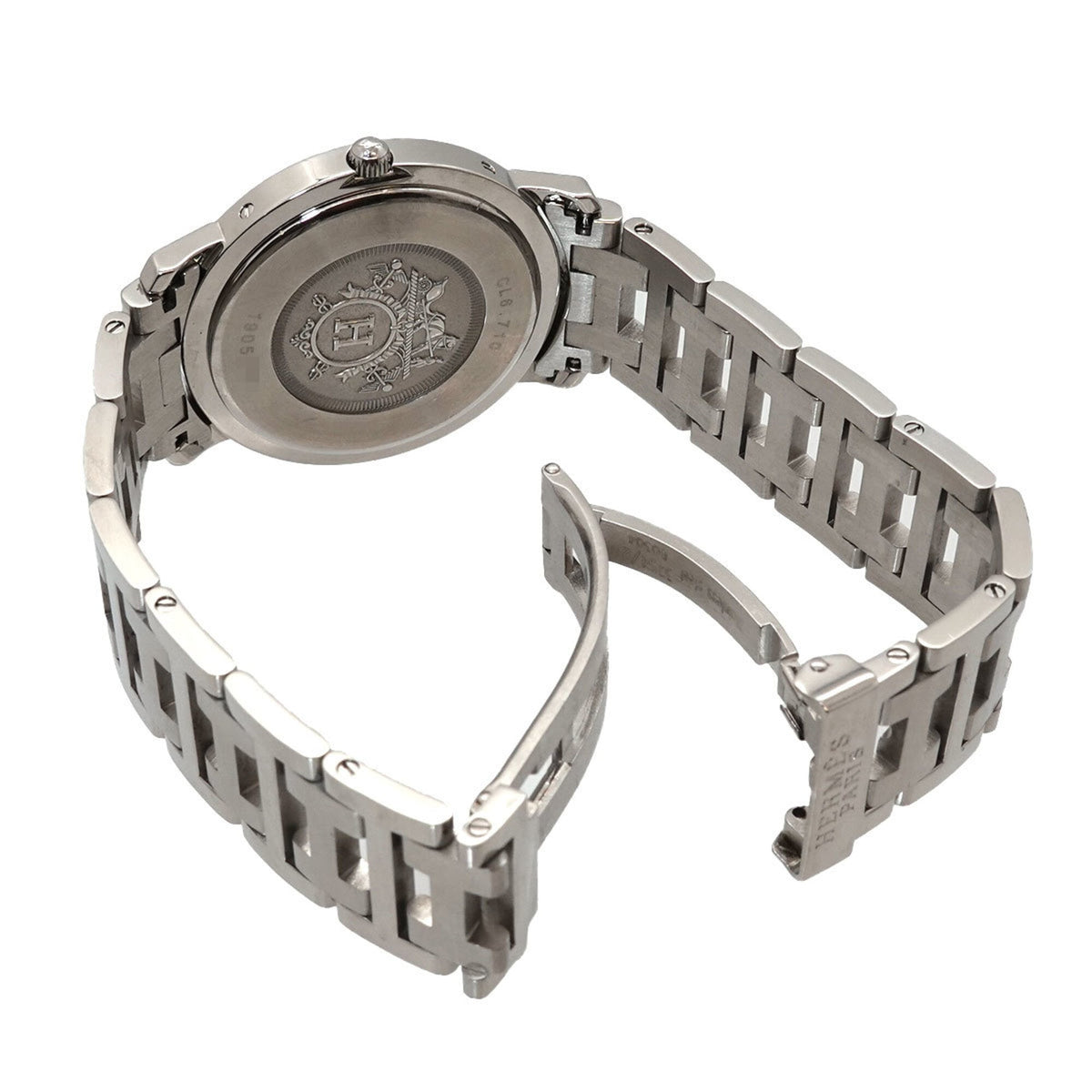 Hermes Clipper CL6 710 Schwarz Zifferblatt 36 mm Uhr