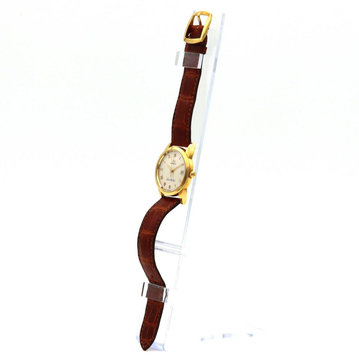 Omega Louis Brandt 5311 horloge met zilveren wijzerplaat, 34 mm