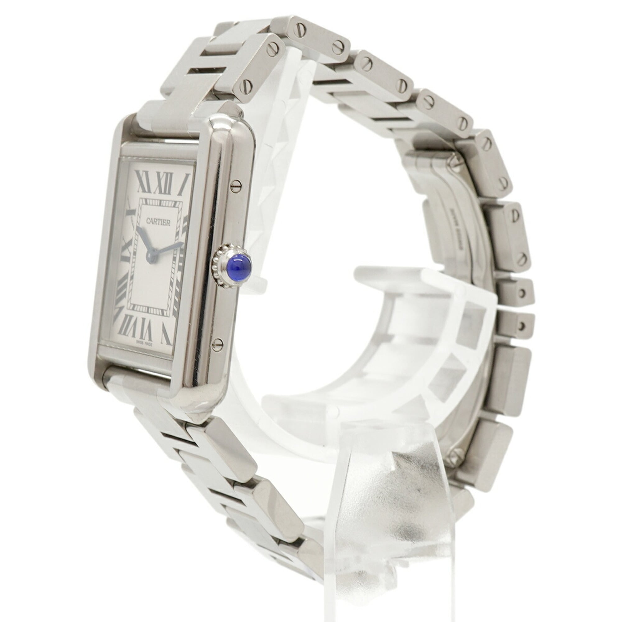 Cartier Tank W5200013 Silver Dial Stainless steel 24mm Watch