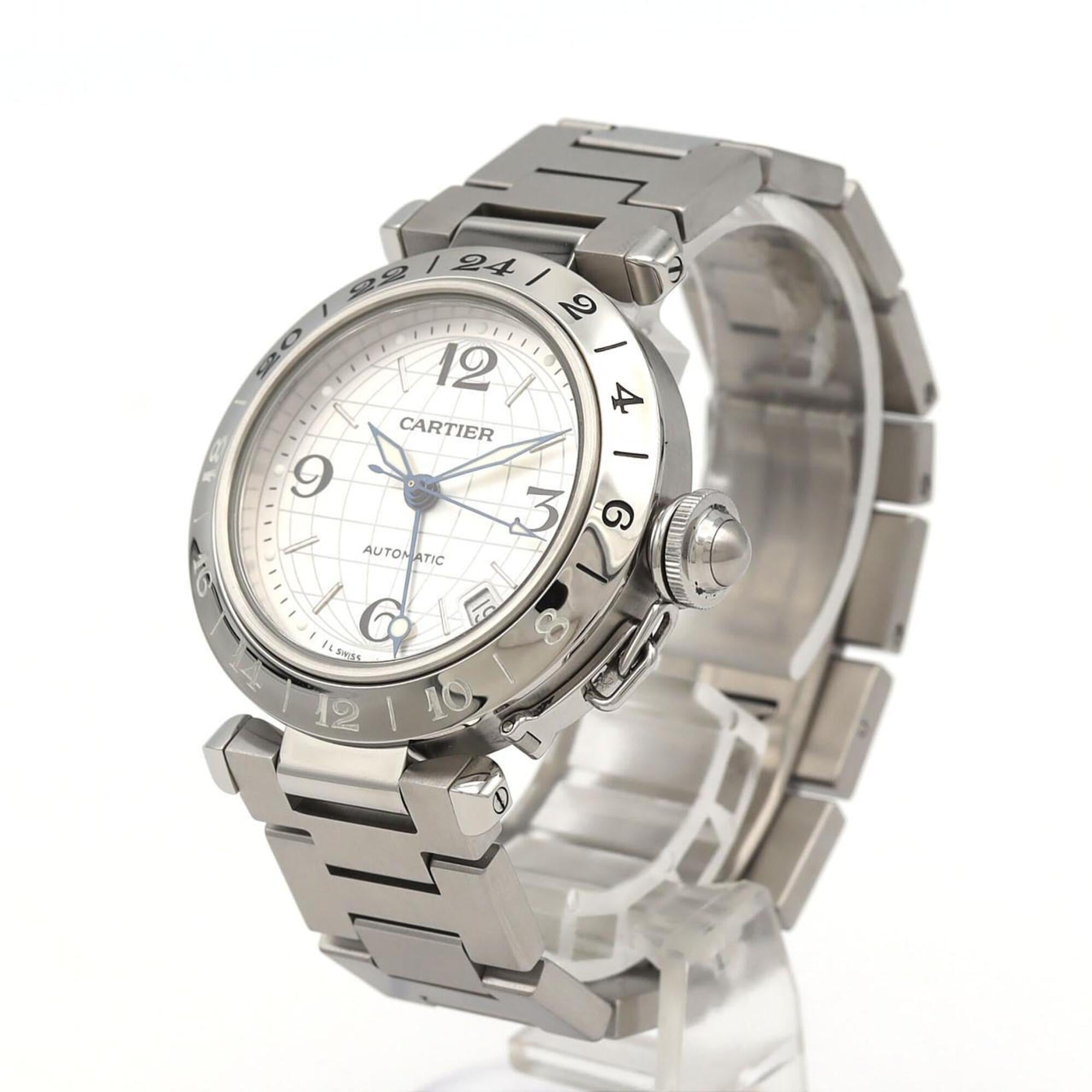 Cartier Pasha C GMT W31078M7 Stainless Steel Automatic