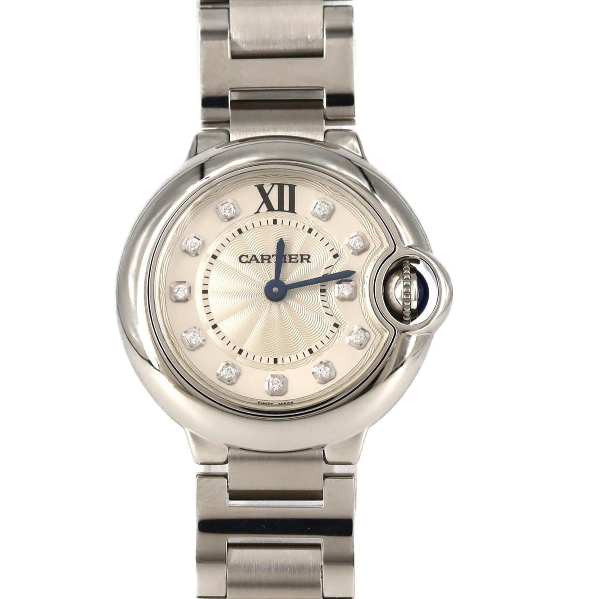 Cartier Ballon Bleu SM 11P WE902073 SS Quartz Watch