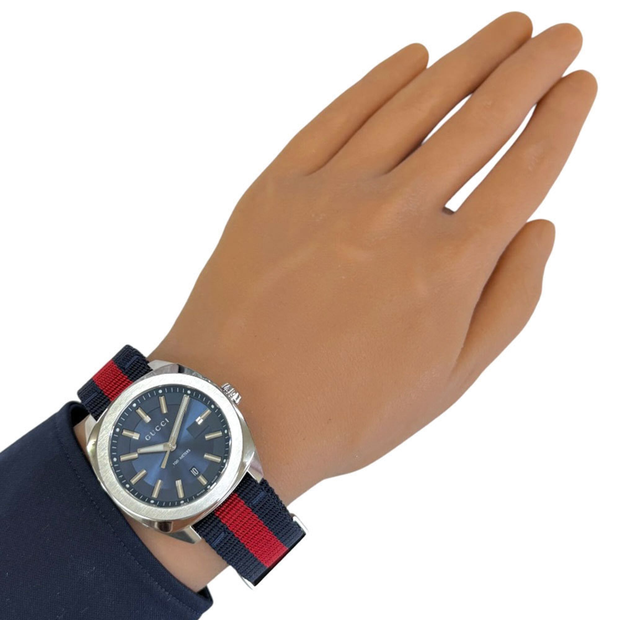 Gucci watch, stainless steel, YA142304 (142.3), quartz, men's, GUCCI