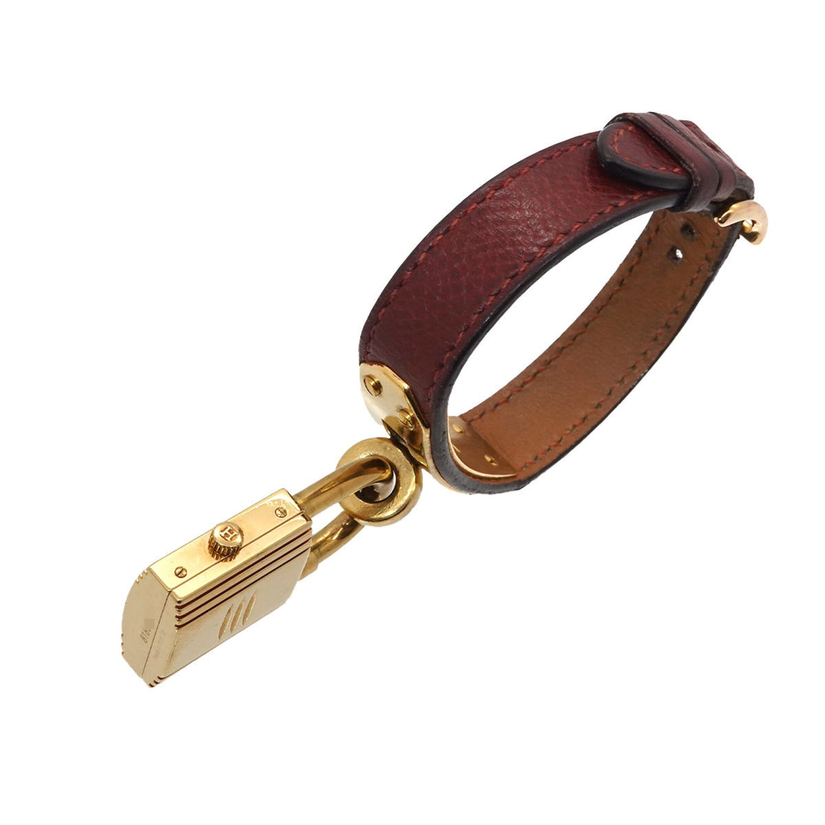 Hermes Kelly GZl1ldx4 Bordeaux Dial 20mm Watch