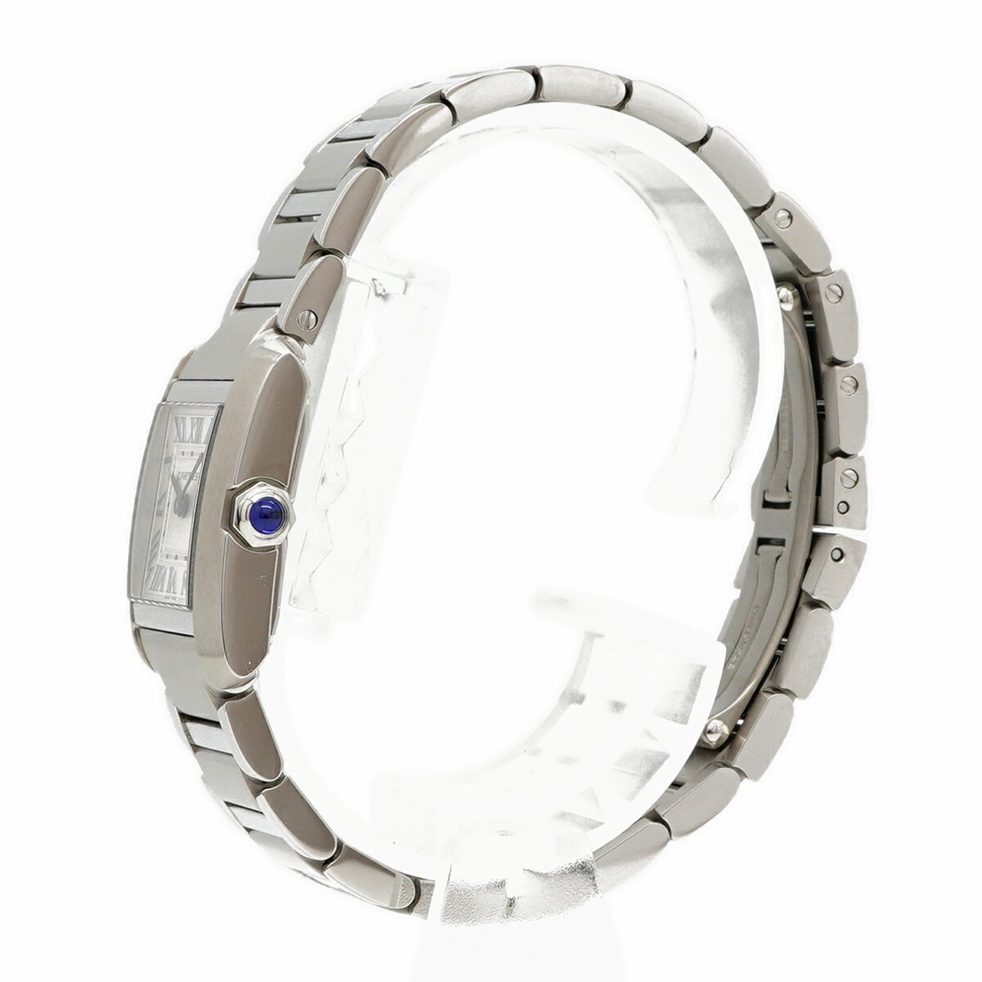 Cartier Tank FranÃ§aise SM WSTA0065 Silver Dial Women's Watch