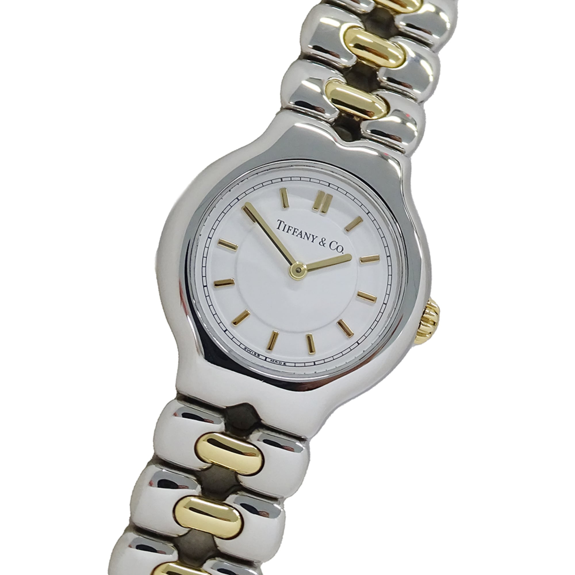 Tiffany & Co. Women's Watch, Tesolo Quartz (QZ), Stainless Steel (SS) Gold Plated (GP) L0112 Combination