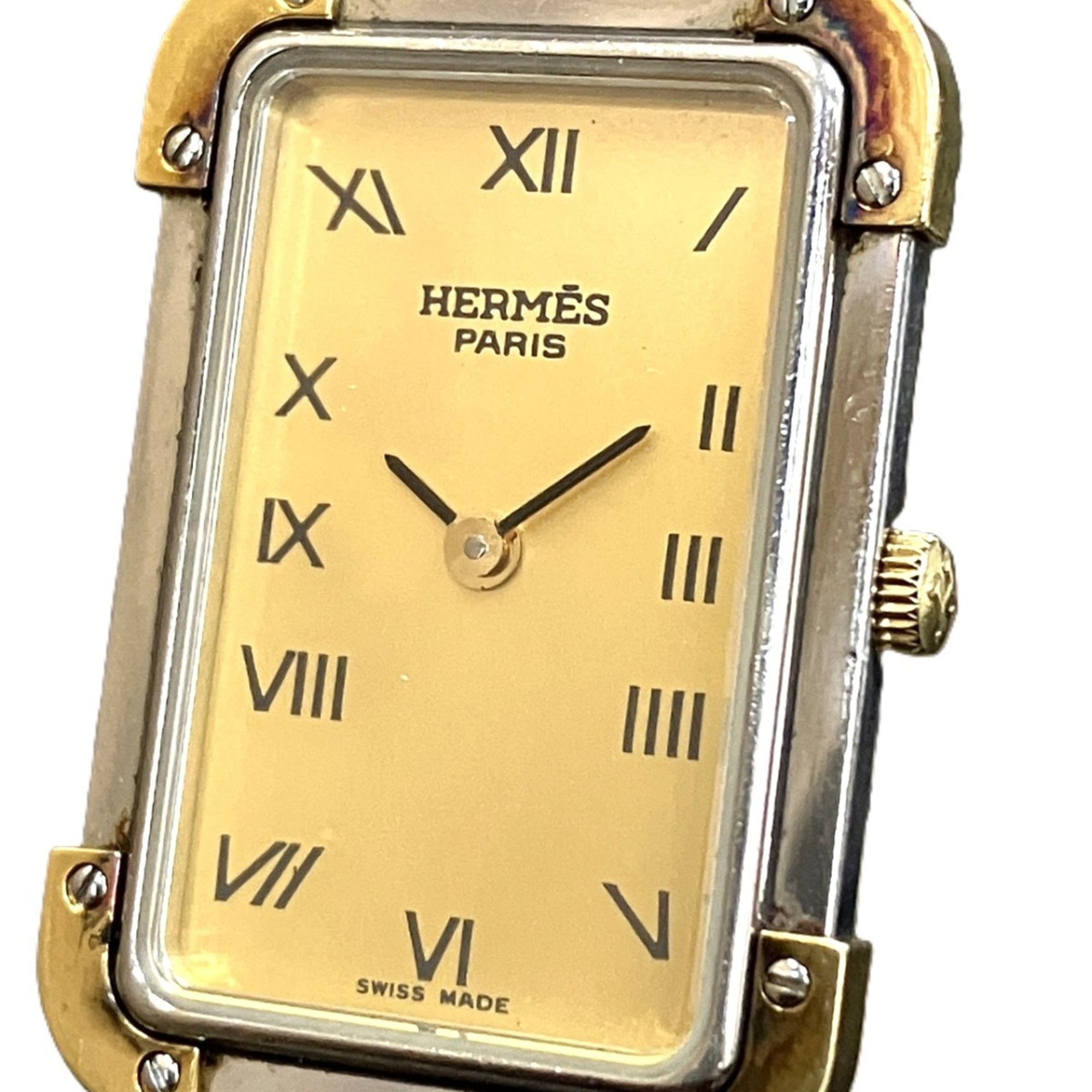 Hermes Cloajour CR1.240 Gold Dial 18mm Watch