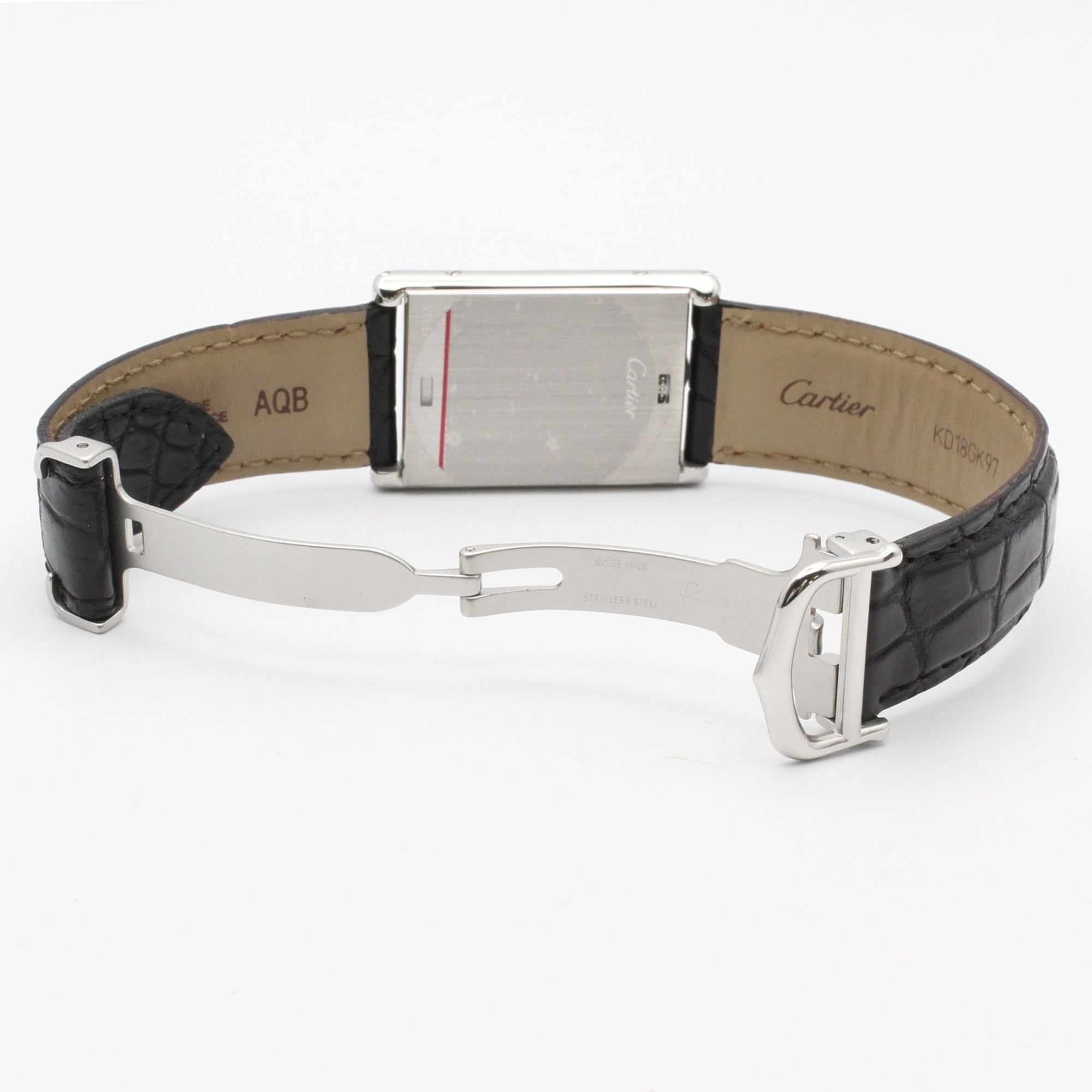 Cartier Tank W1016055 Ivory Dial 26mm Watch
