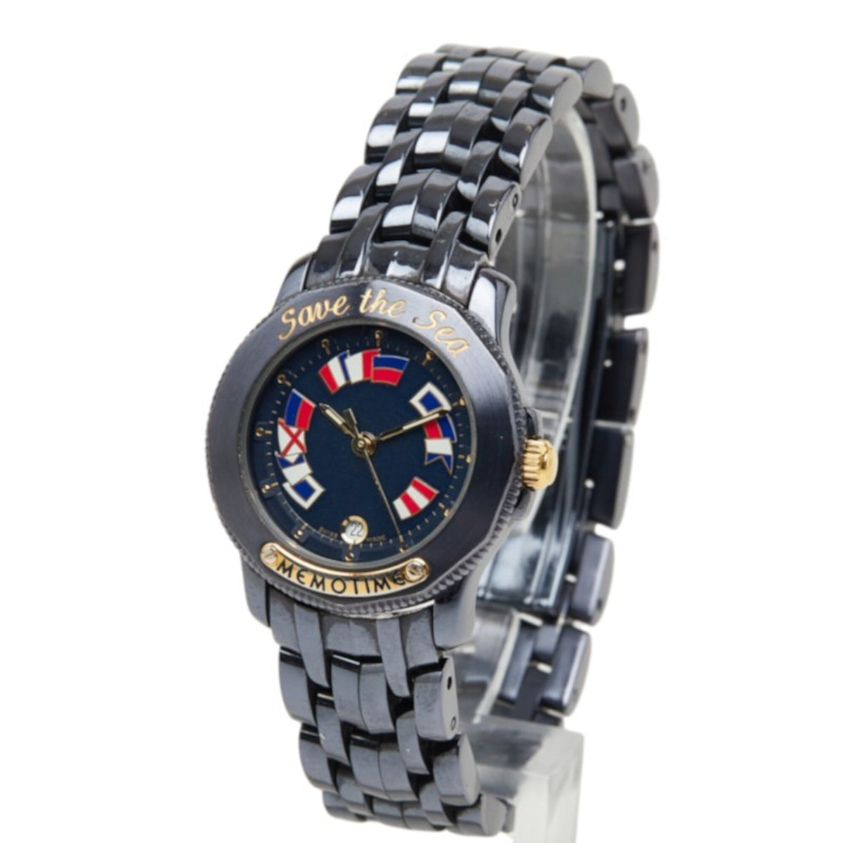 Corum Admiral's Cup Memo Time „Save the Sea“ mit marineblauem Zifferblatt, 27 mm Uhr