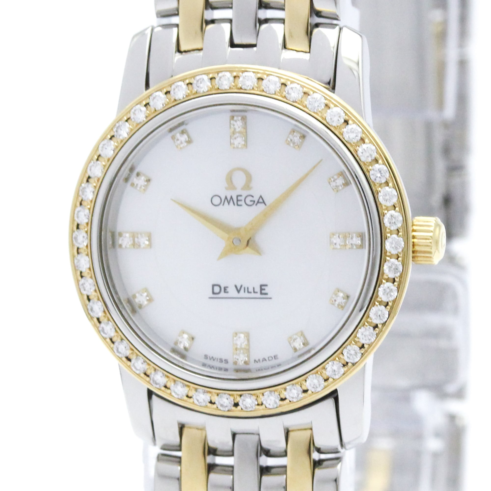 Omega De Ville 4375.75 White Dial 22mm Watch