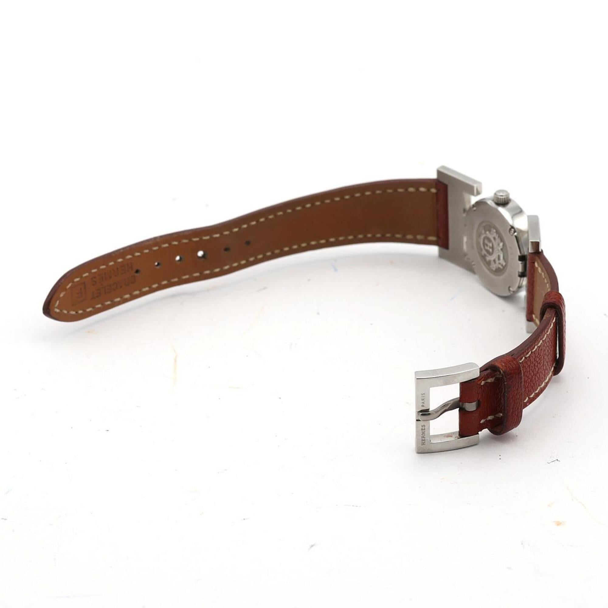 Hermes Paprika PA1.210 Silver Dial Stainless steel 21mm Watch