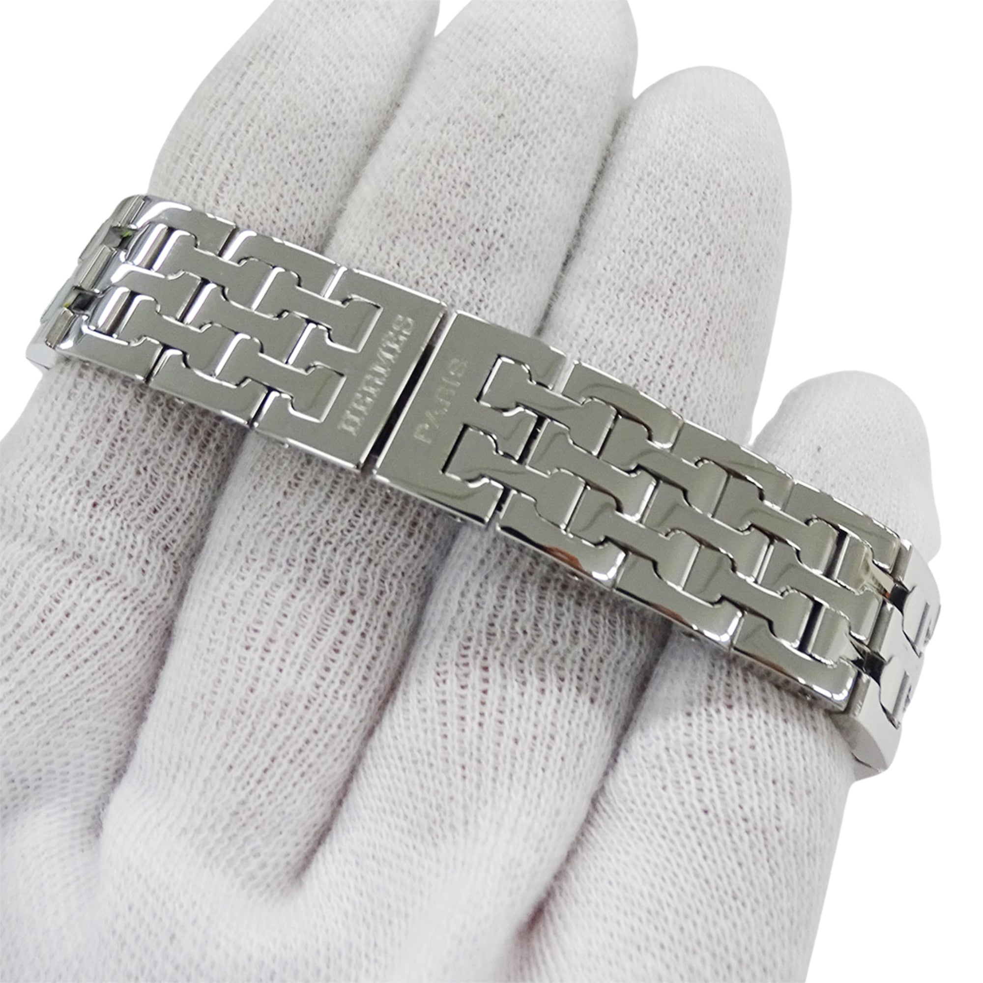 Hermes H- HH1.210 Schwarz Zifferblatt 21 mm Uhr