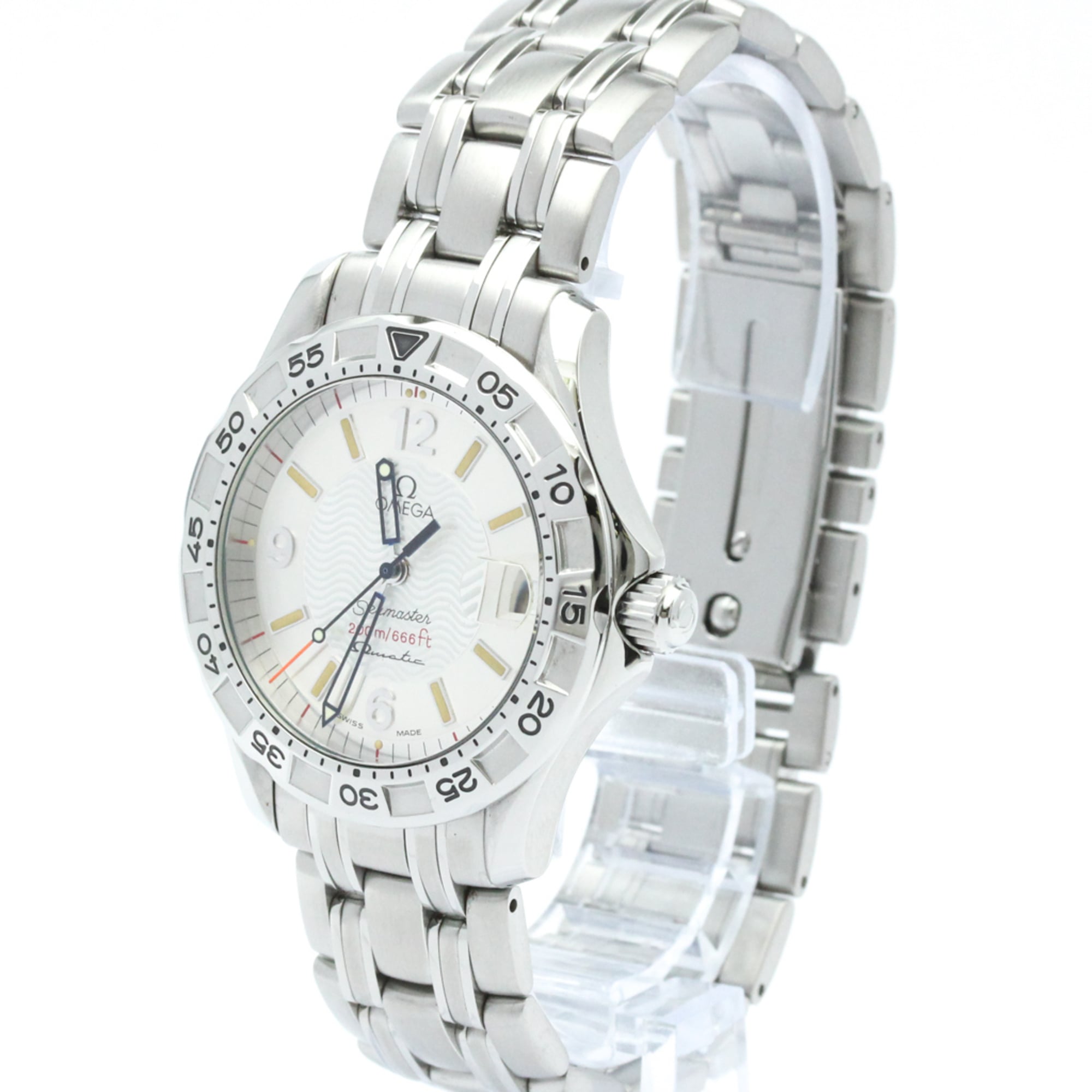 OMEGA Seamaster Omegamatic Steel Auto Quartz Watch 2514.30 Polished
