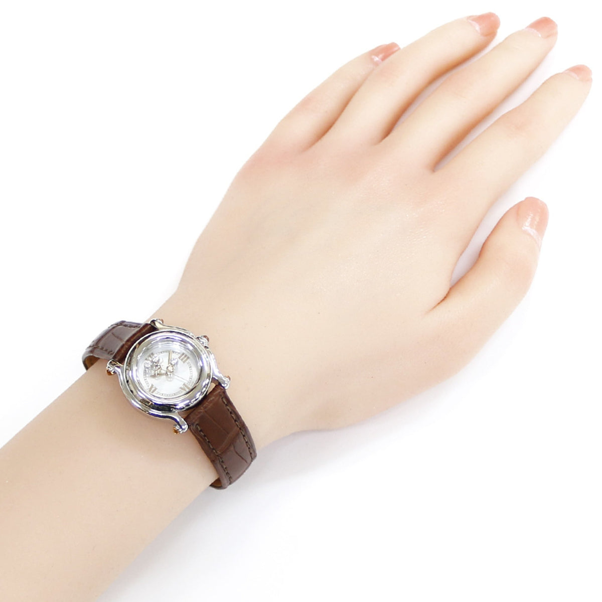 Montre Chopard Happy Sport 27/8245-30 Blanc à cadran « shell » de 25 mm