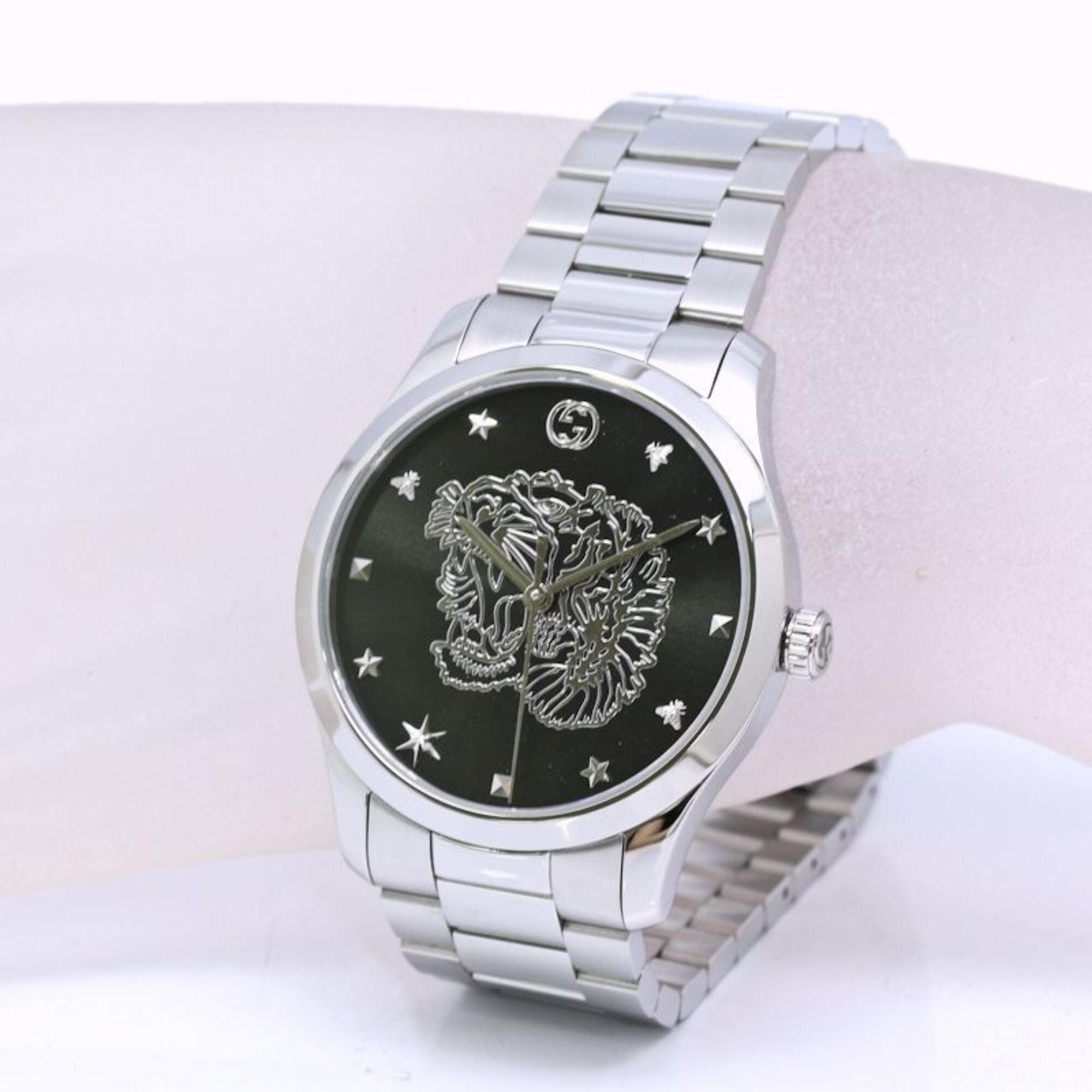 GUCCI G-Timeless YA1264125 126.4 Herrenuhr aus Edelstahl /40427