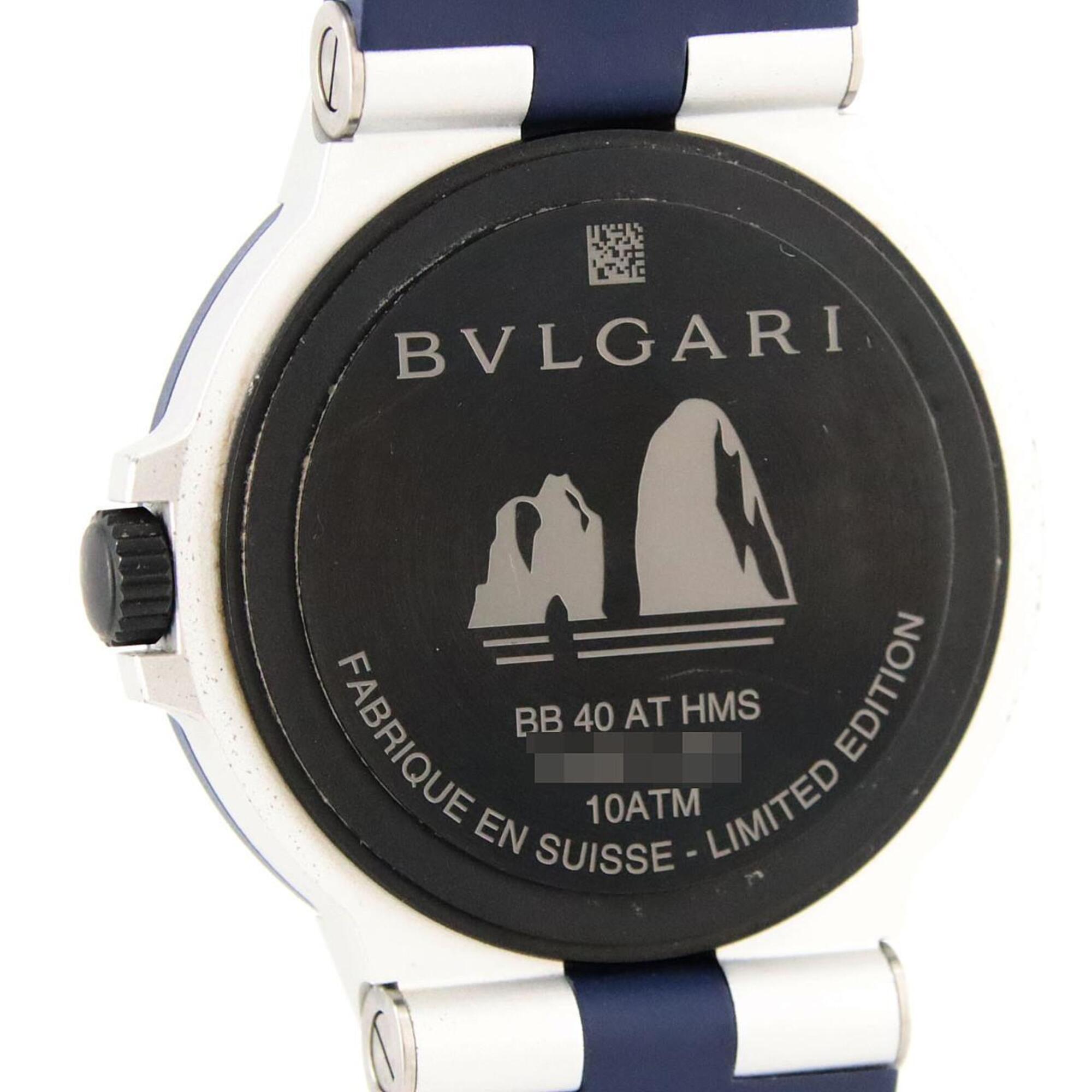 Bulgari Capri BB40ATHMS/103815 Blue Dial 40mm Watch