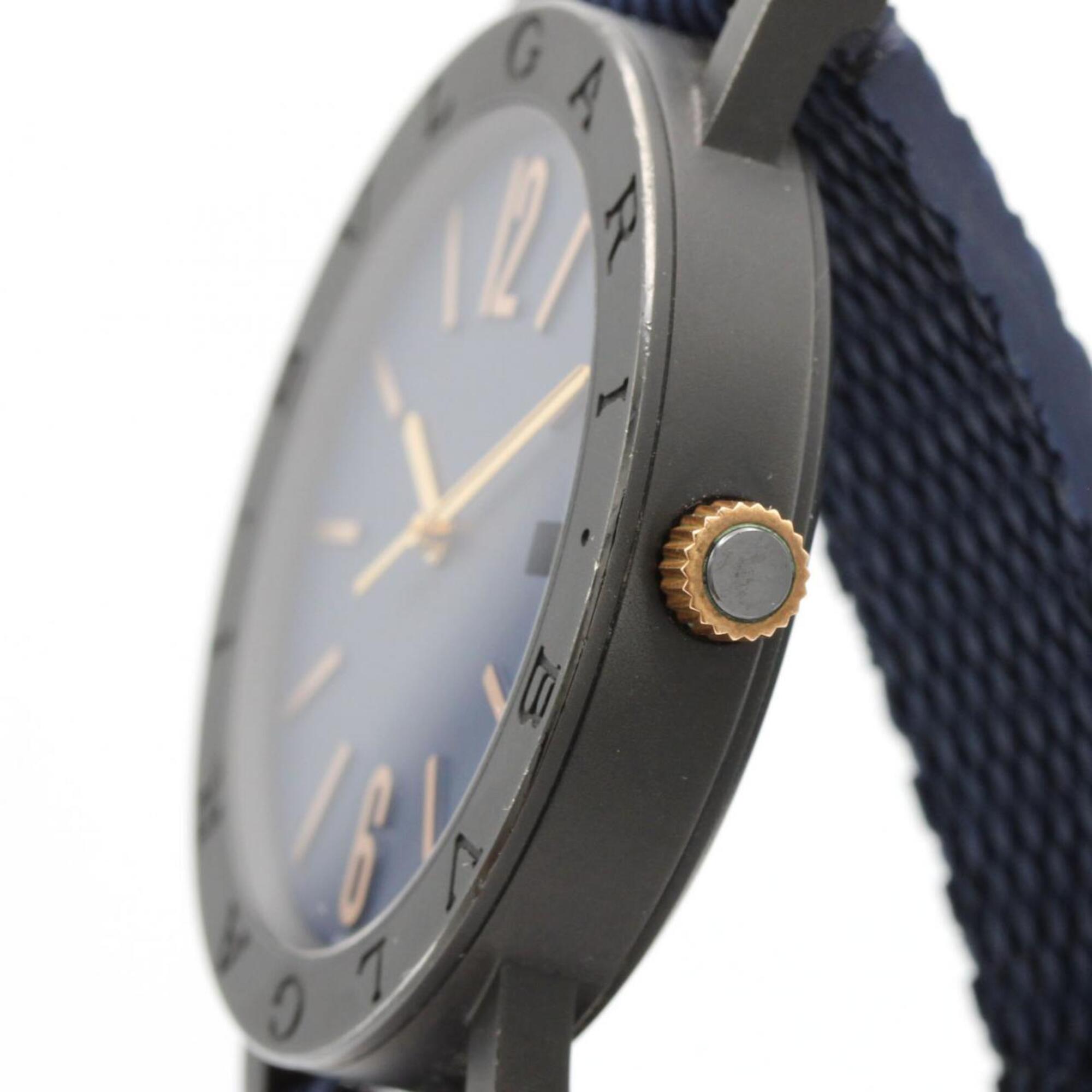 Montre Bvlgari Solotempo à cadran bleu, 41 mm