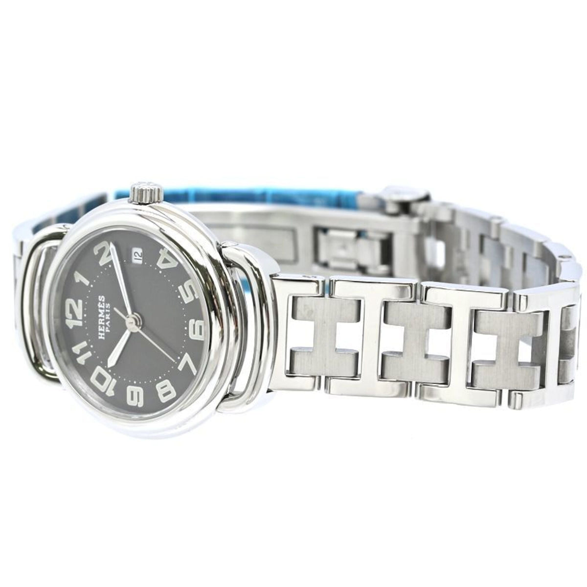 Hermes Pullman PU2.210 horloge met grijze wijzerplaat, 25 mm