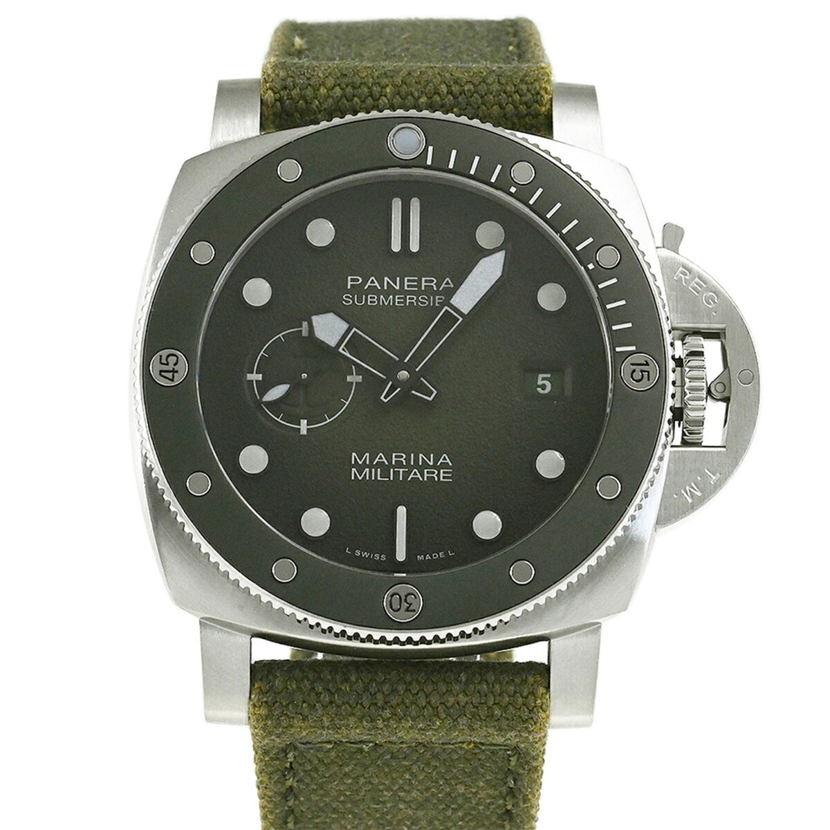 Panerai Submersible Marina Militare PAM01697 Green Dial 44mm Watch