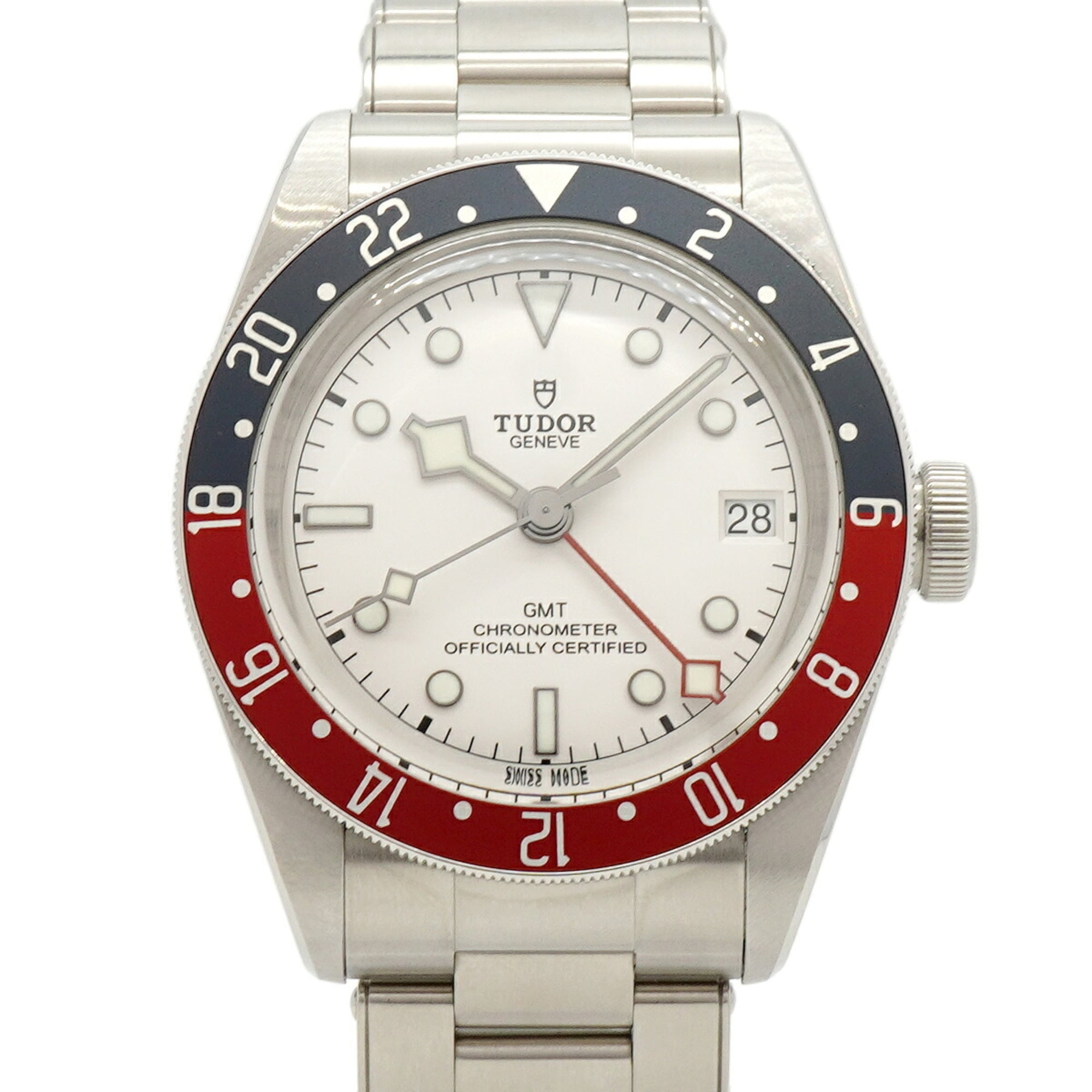Tudor Black Bay GMT 79830 Silver Dial 41mm Watch