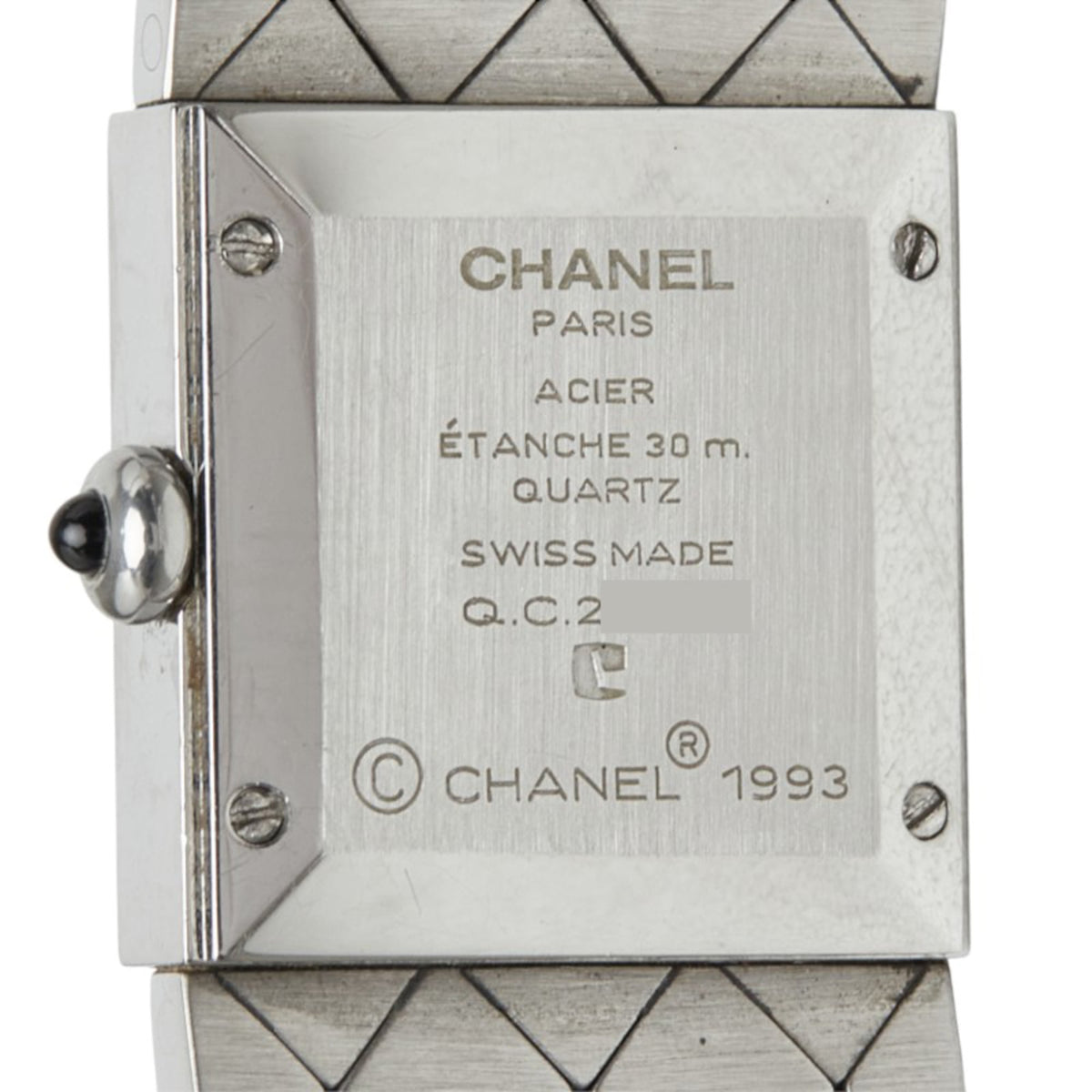 Chanel Matelassé H0009 Black Dial 19mm Watch