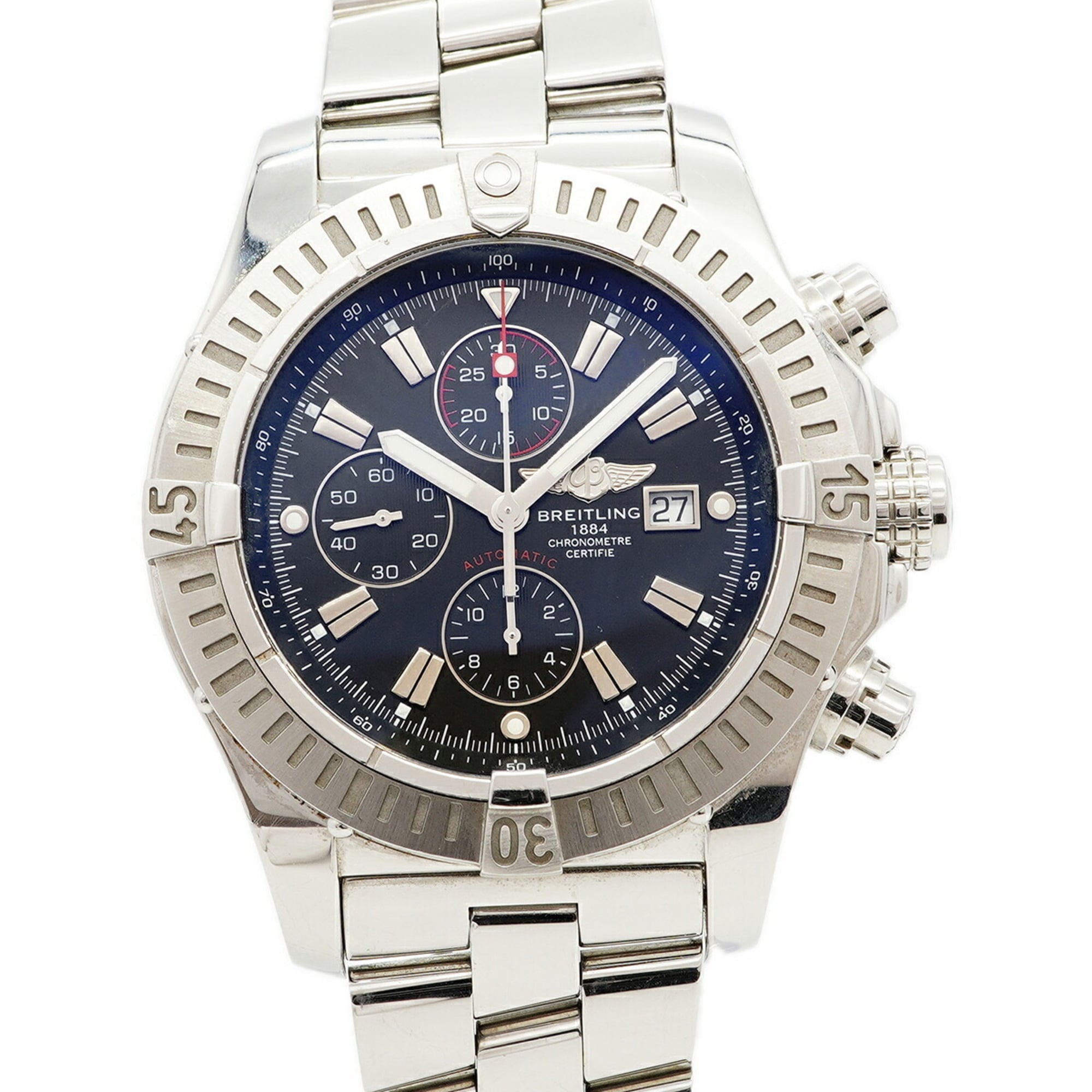 Breitling Super avanger A13370 Black Dial 48mm Watch