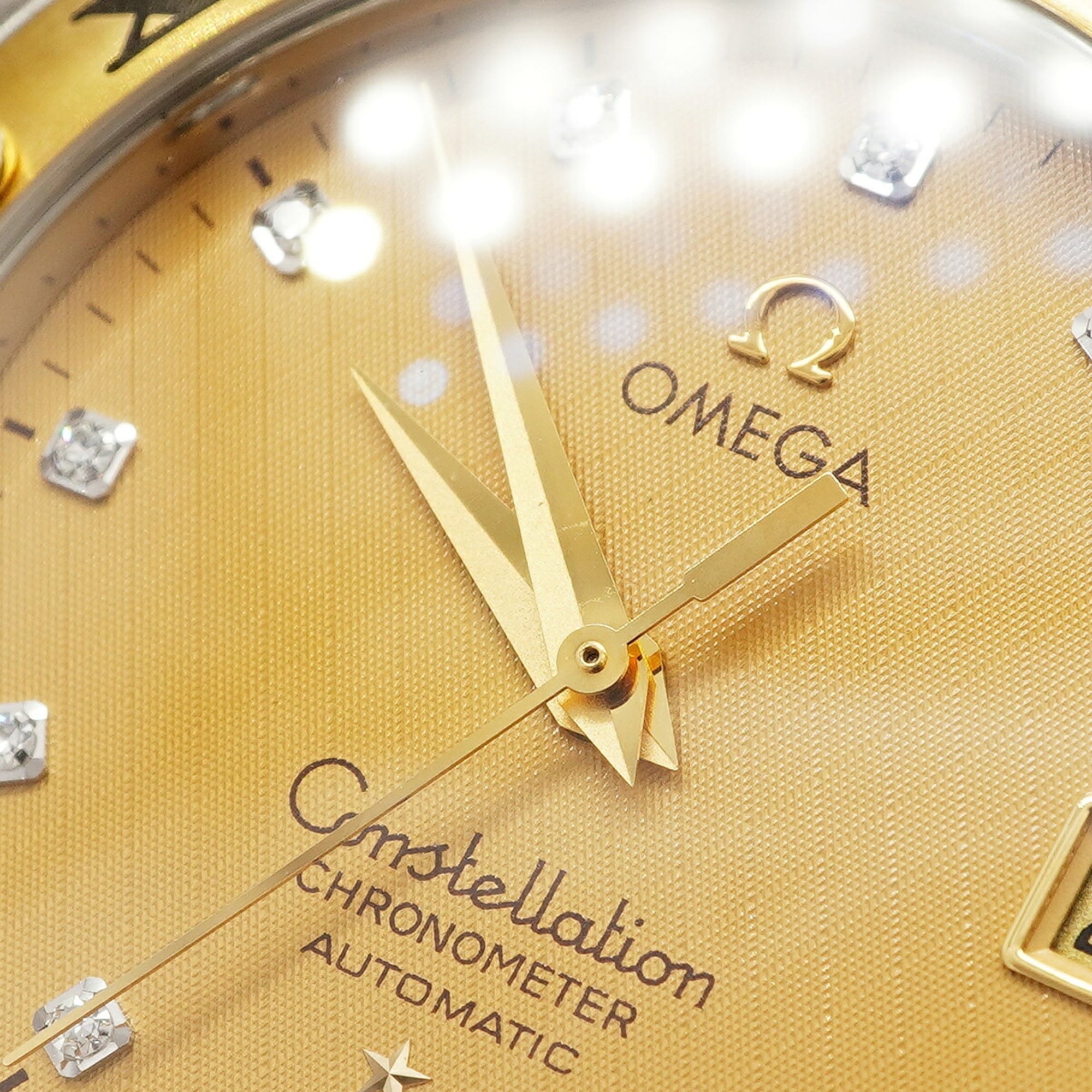 Omega Constellation Two-Tone Diamond 1202.15 Gold Dial