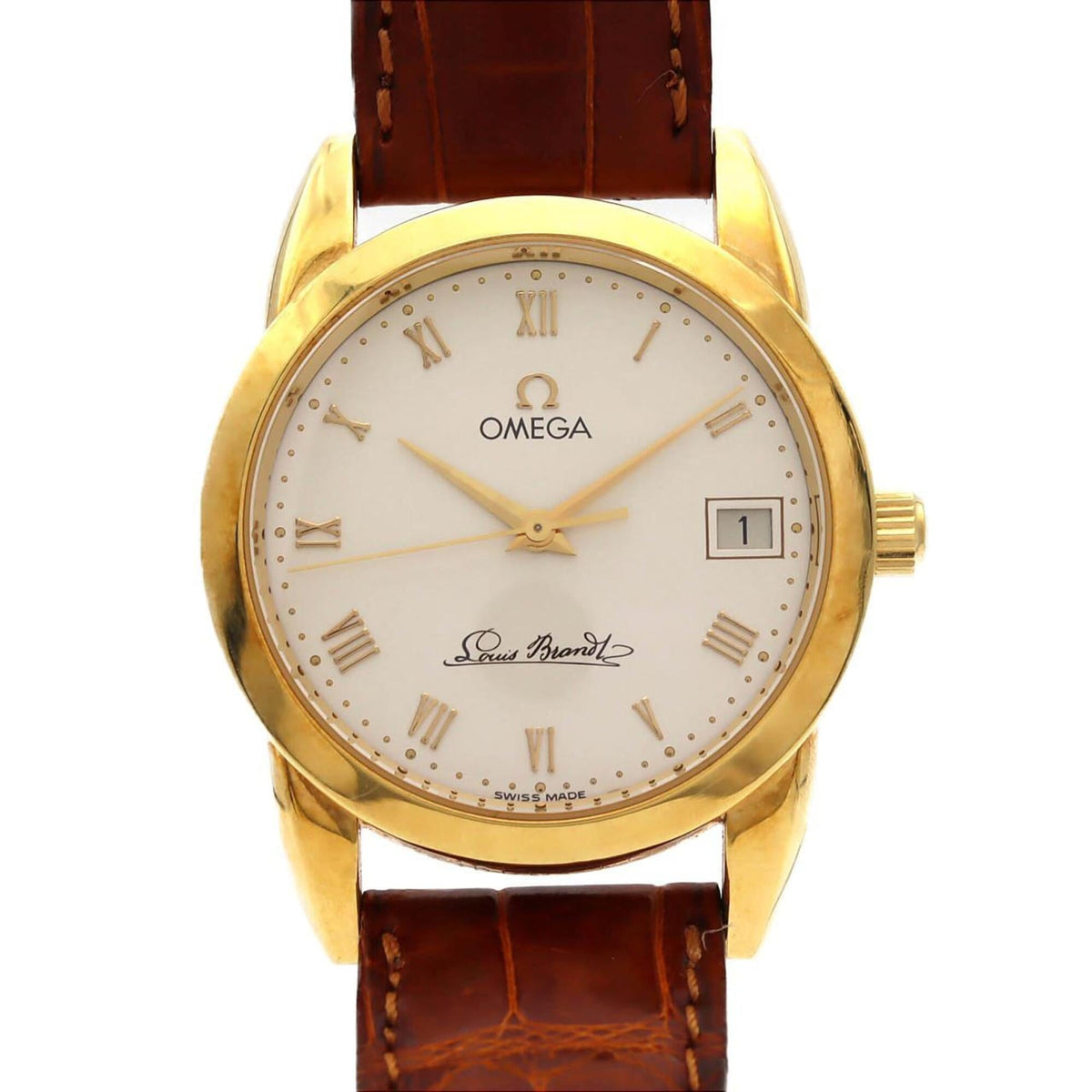 Omega Louis Brandt 5311 horloge met zilveren wijzerplaat, 34 mm