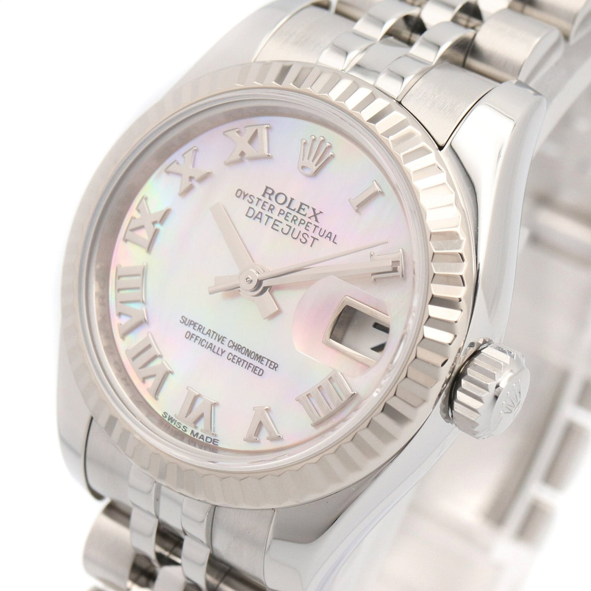 Rolex Datejust 179174NR Pink shell Dial 26mm Watch