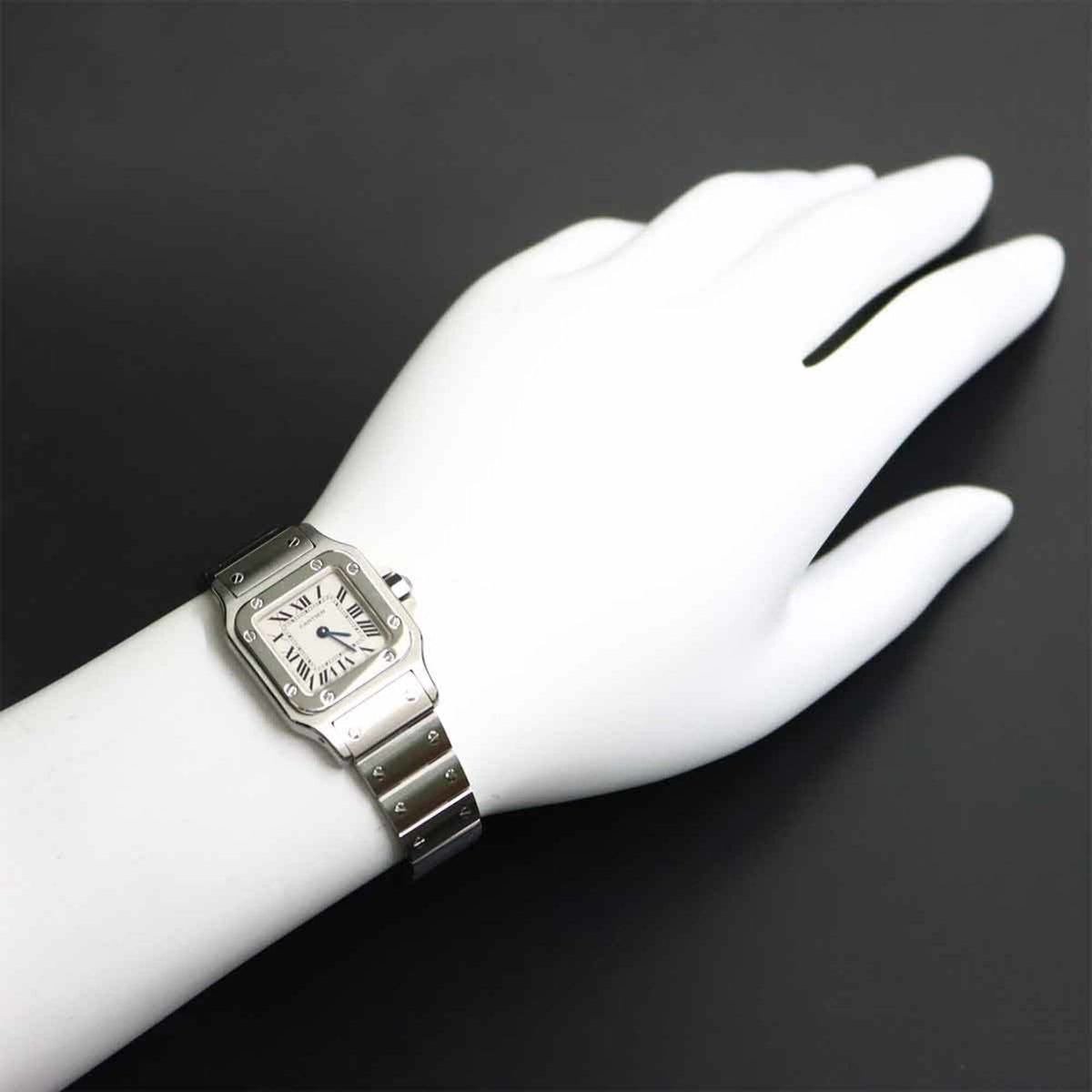 Cartier Santos Galbee SM W20056D6 Ivory Dial 23mm Watch