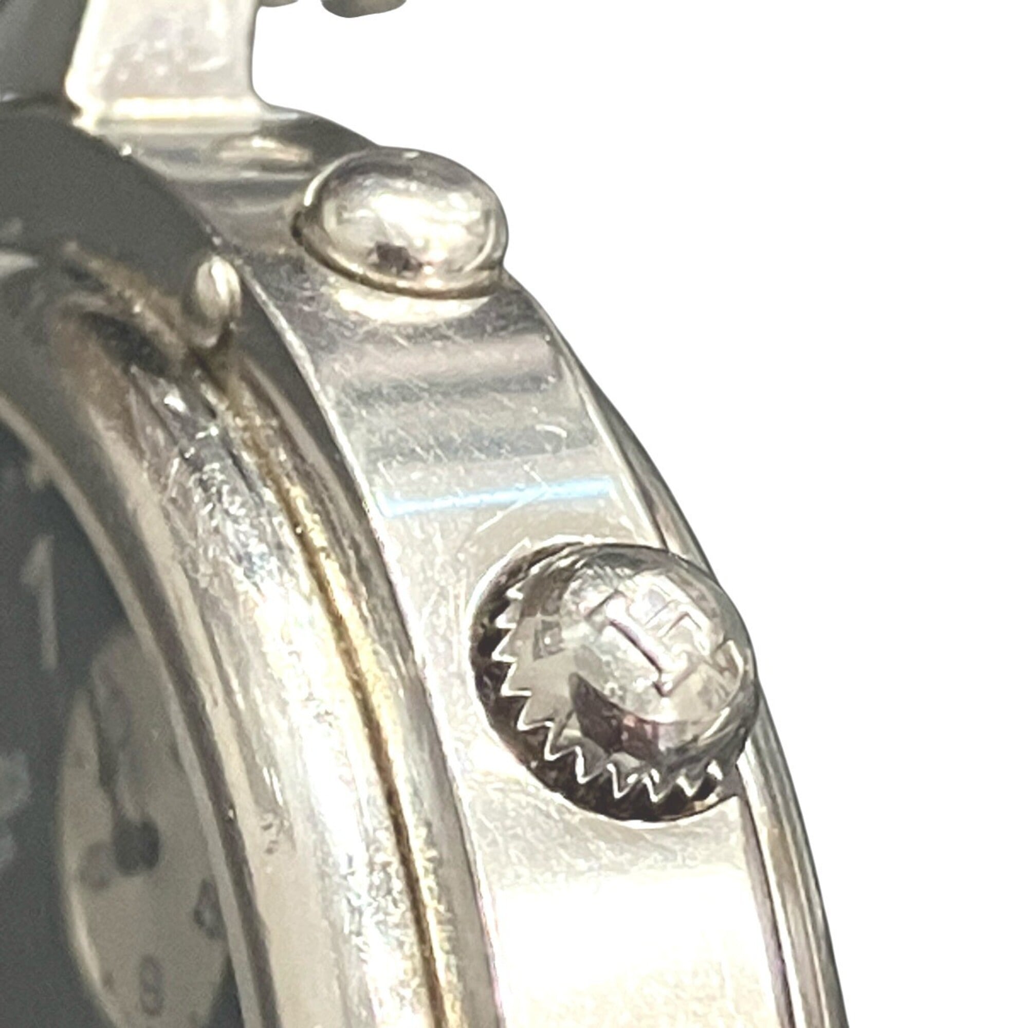 Hermes Clipper watch, total weight 102.4g, stainless steel, quartz movement, navy dial, CL1.910