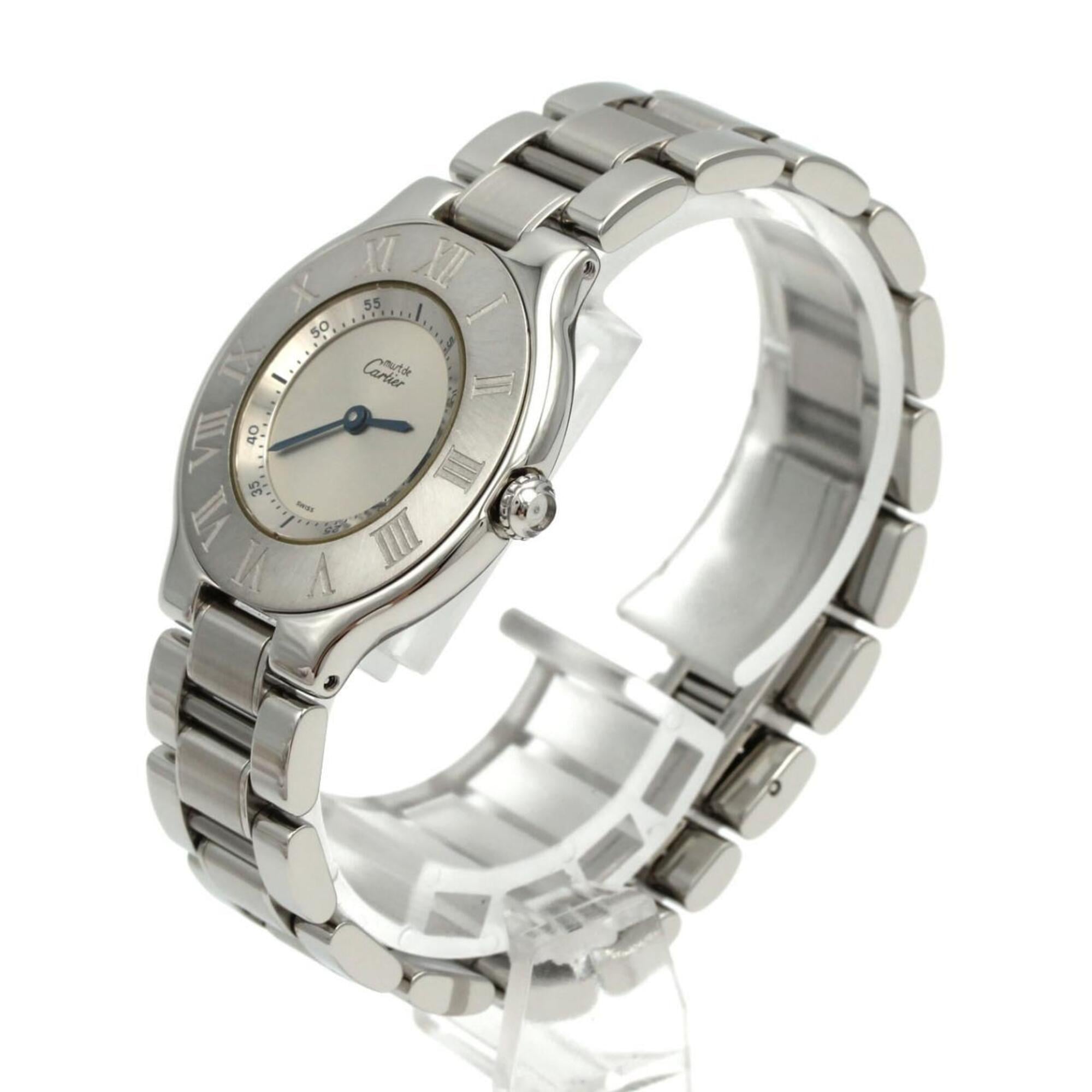Cartier Must W10110T2 Silver Dial 31mm Watch