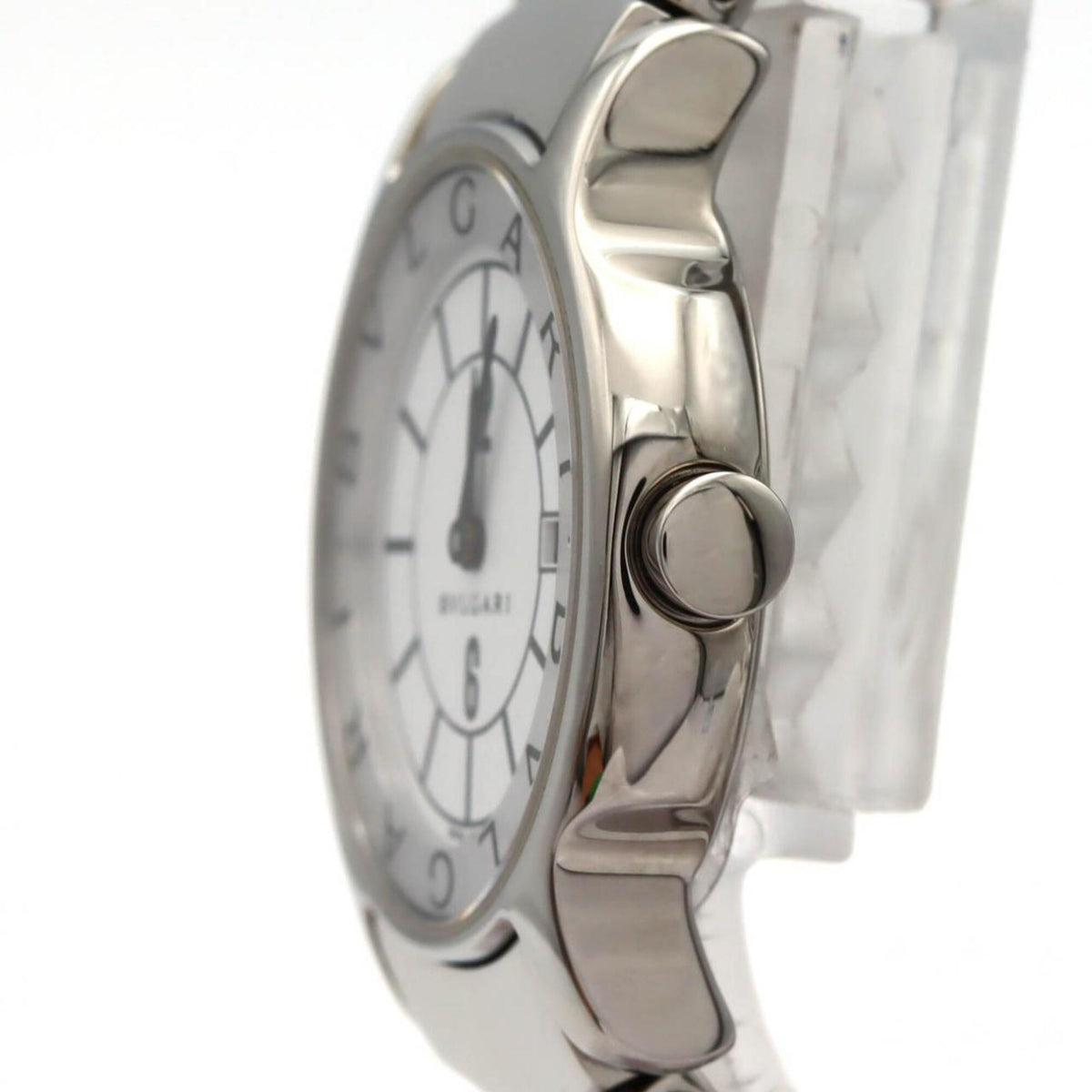 Bvlgari Bulgari Solotempo ST29S/ST29WSSD Weiß Zifferblatt 29 mm Uhr