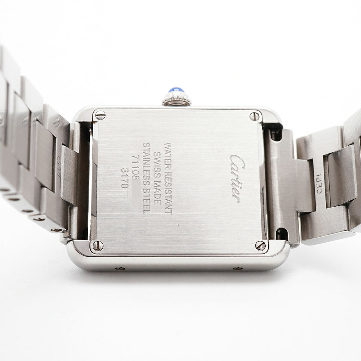 Cartier Tank Solo SM W5200013 horloge met zilveren wijzerplaat, 24 mm