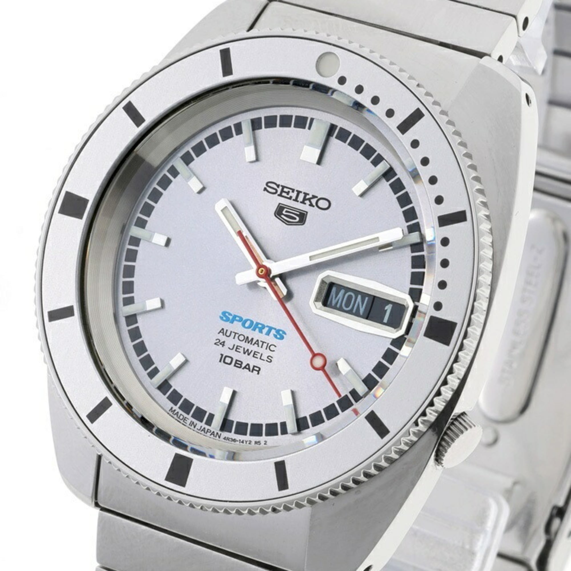 Seiko 5 Sports SBSA269 4R36-16C0 Silver Automatic Watch