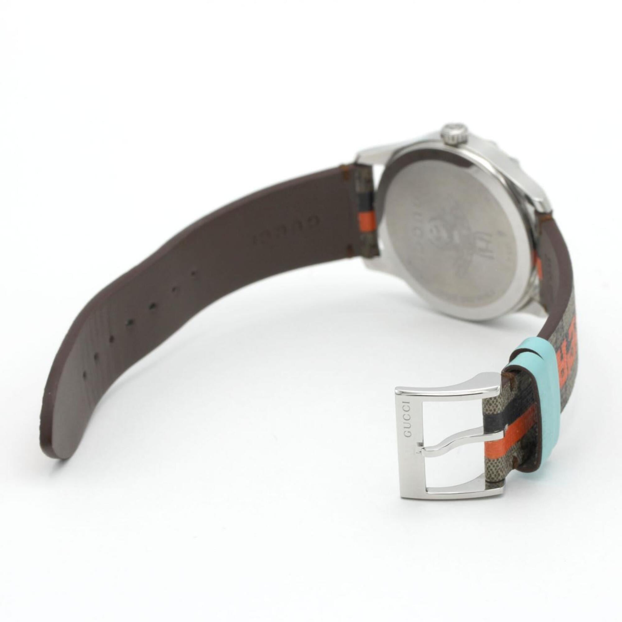 Gucci G-Timeless 126.4 YA1264186 roestvrijstalen quartzhorloge