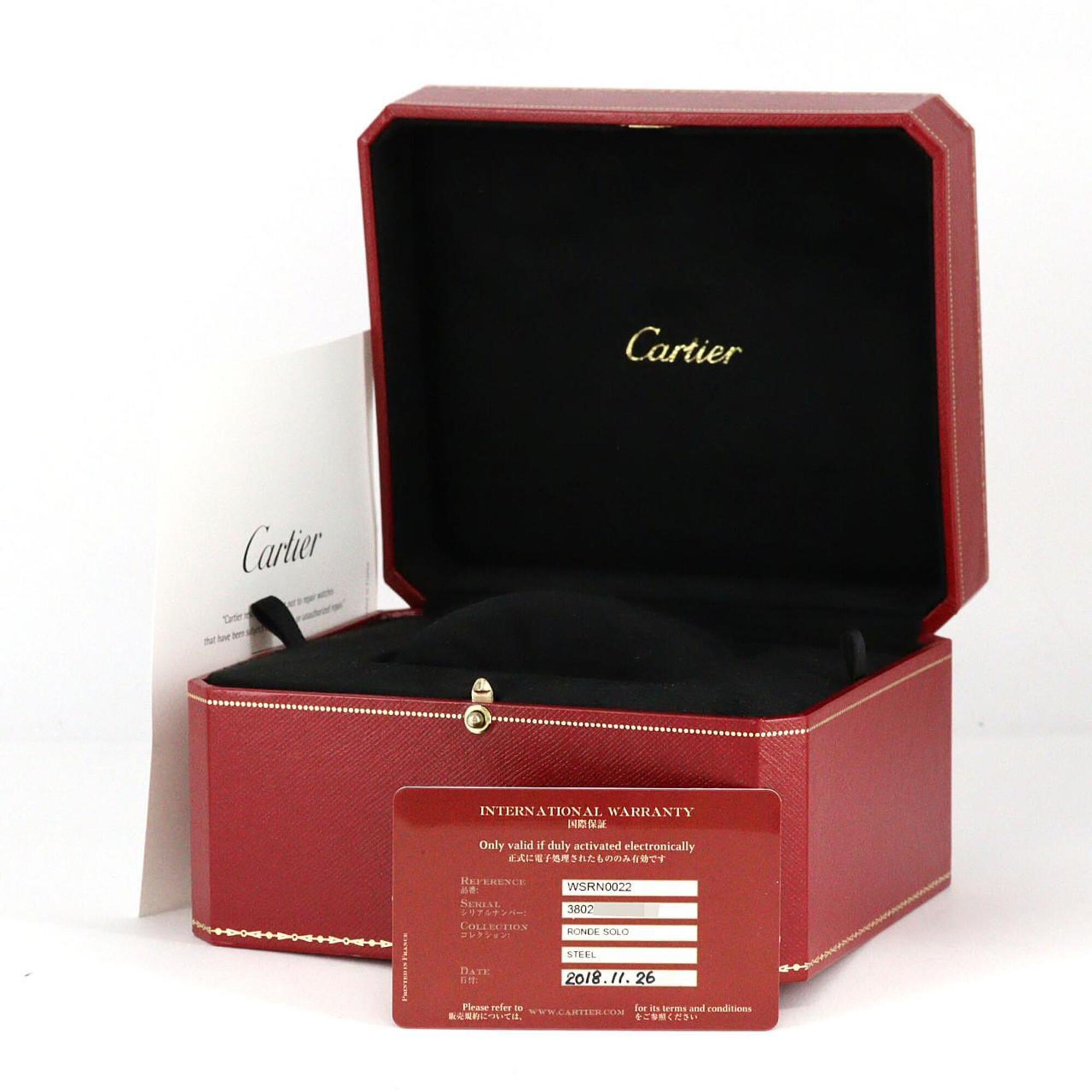 Cartier Ronde Solo WSRN0022 Stainless Steel Automatic