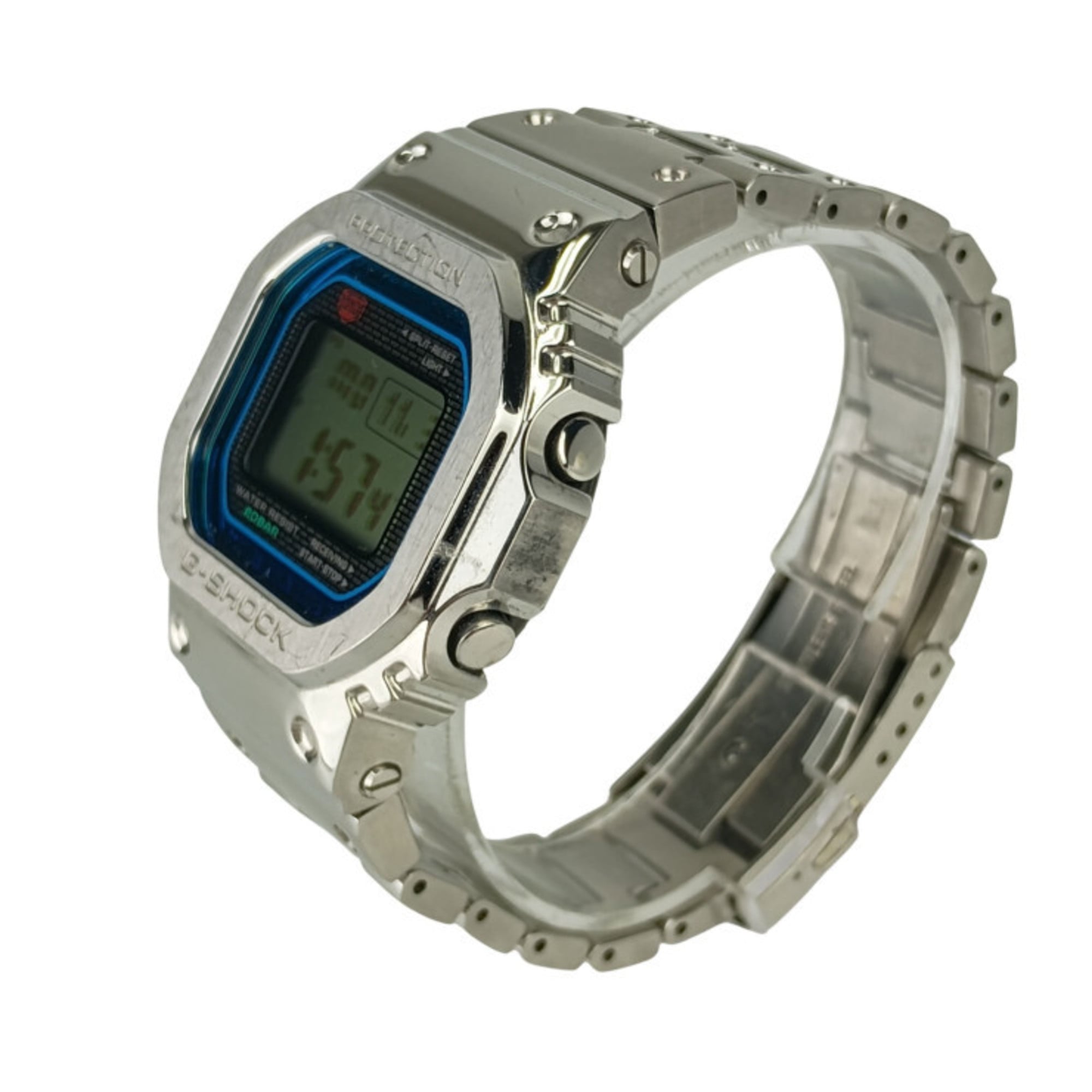 CASIO GSHOCK FULL METAL 5000 SERIES GMWB5000PC1JF Men's Digital Watch in Silver with Stainless Steel