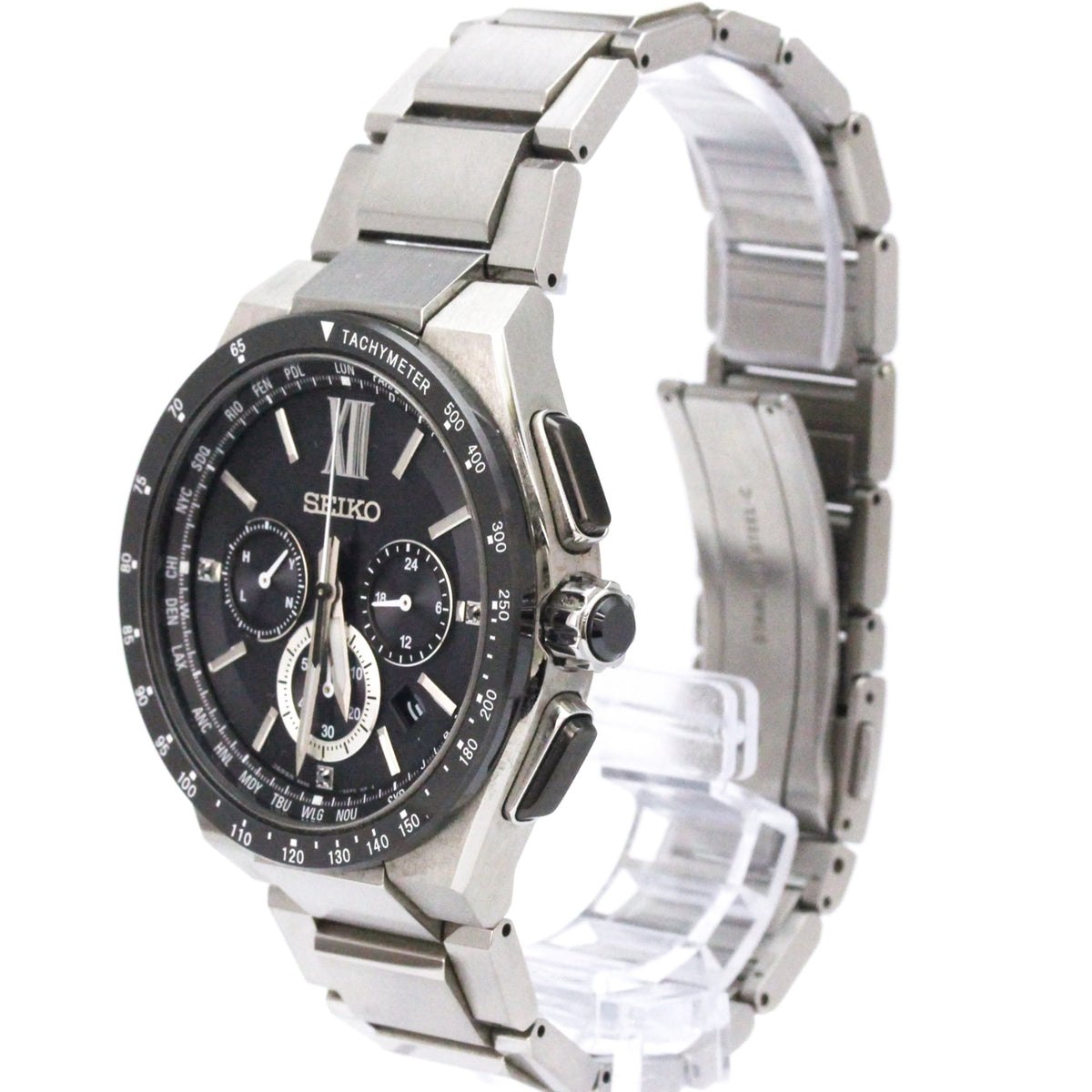 Seiko Brightz SAGA205(8B92-0AE0) Black Dial 43mm Watch