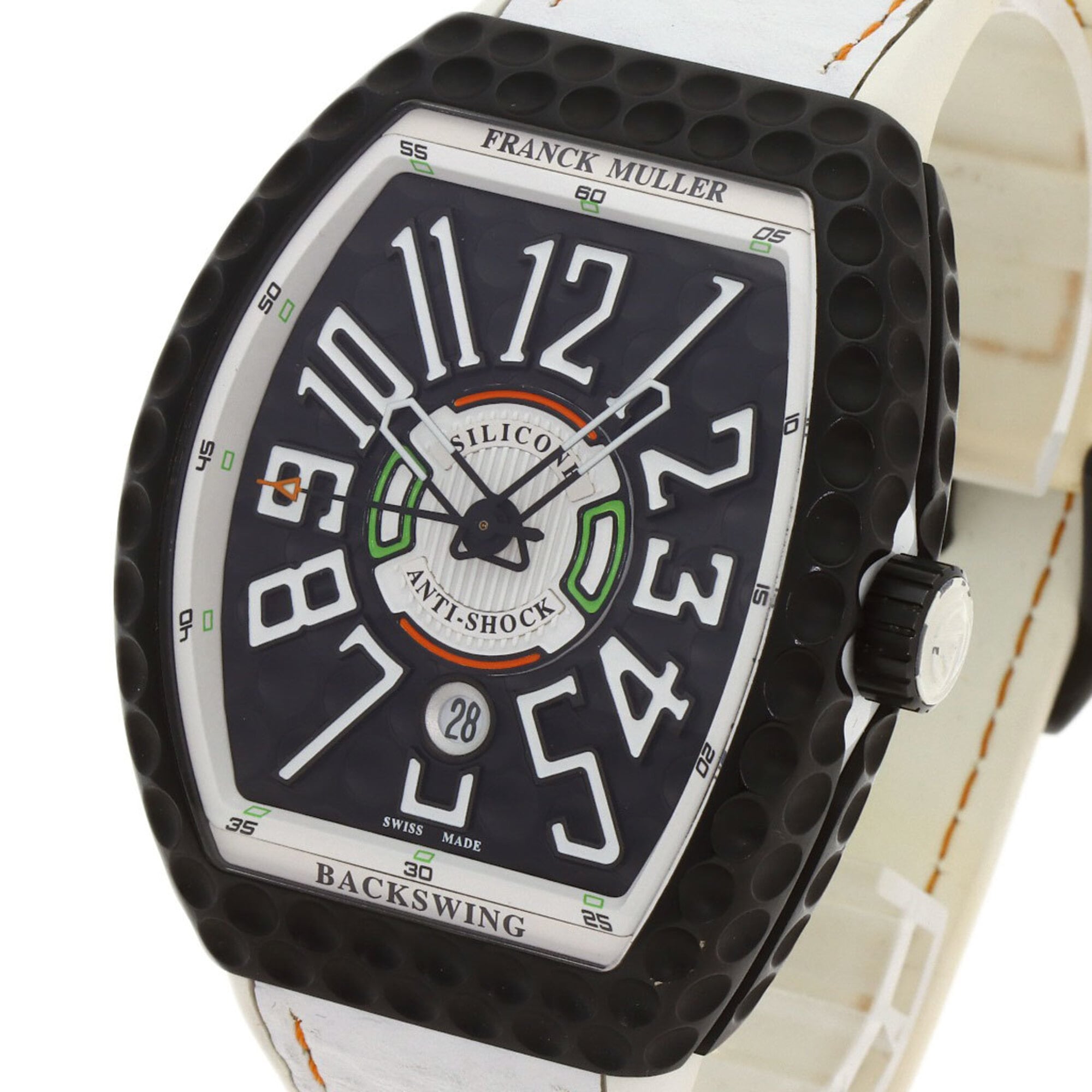 Montre Franck Muller V45SCDT Golf Vanguard Backswing, titane/caoutchouc, pour homme