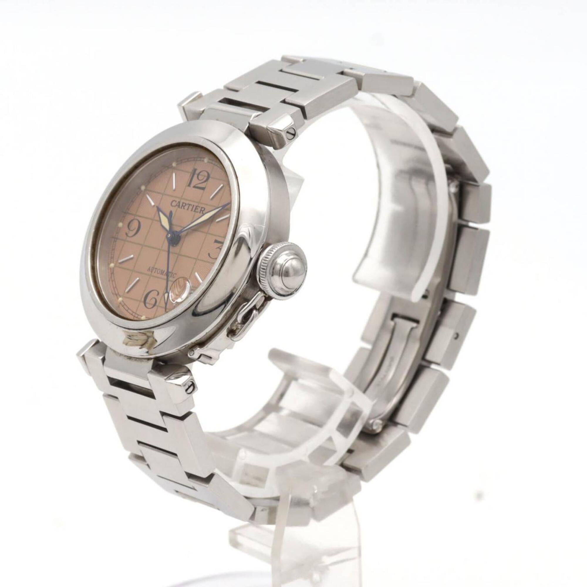 Cartier Pasha C W31024M7 Rosa Zifferblatt 35 mm Uhr