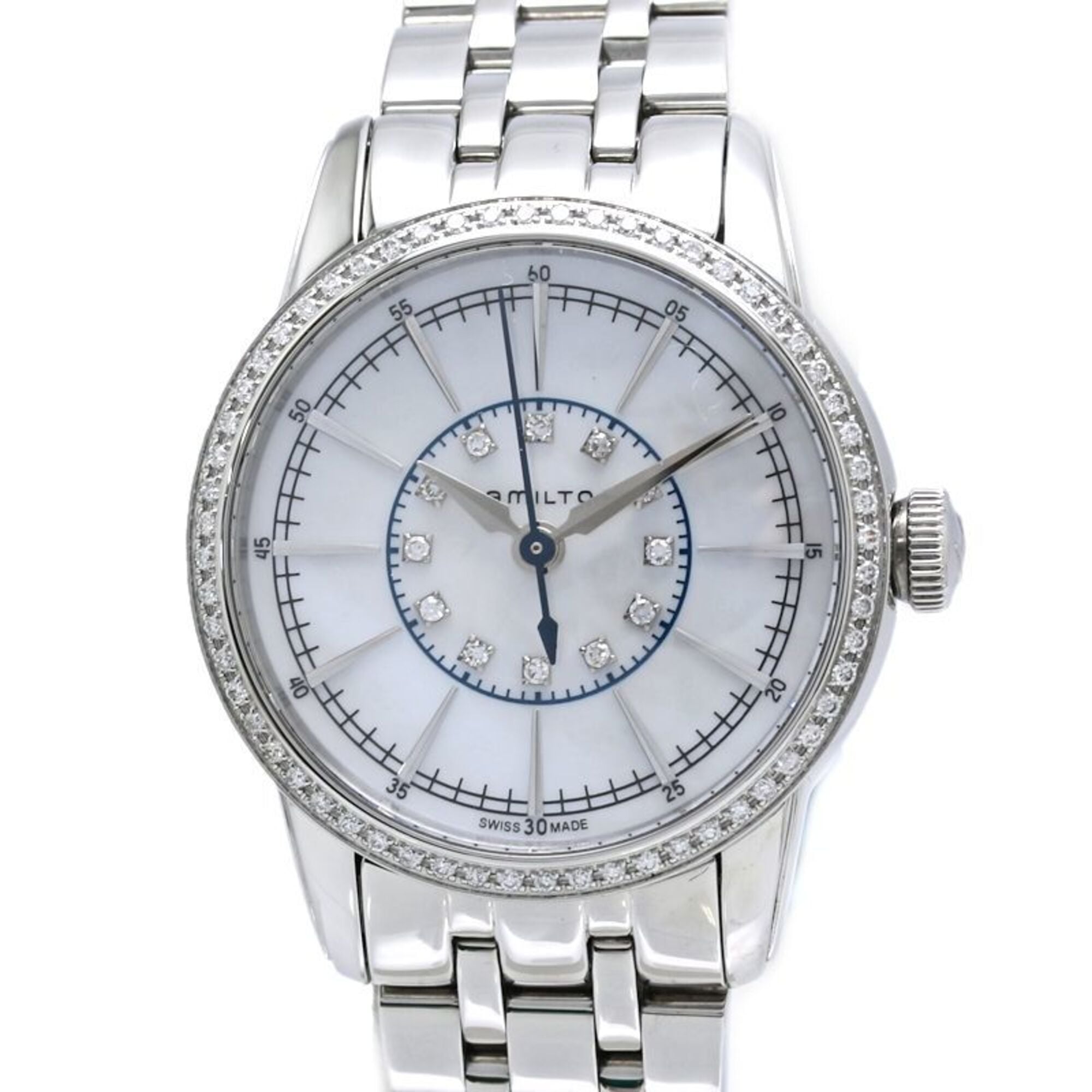 HAMILTON Hamilton Railroad Lady Diamond H40391191 H403910 Women's Watch Stainless Steel /40412