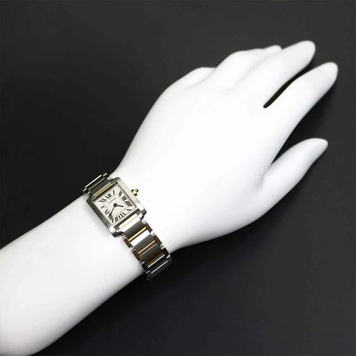 Cartier Tank Française SM W51007Q4 Ivory Dial 20mm Watch