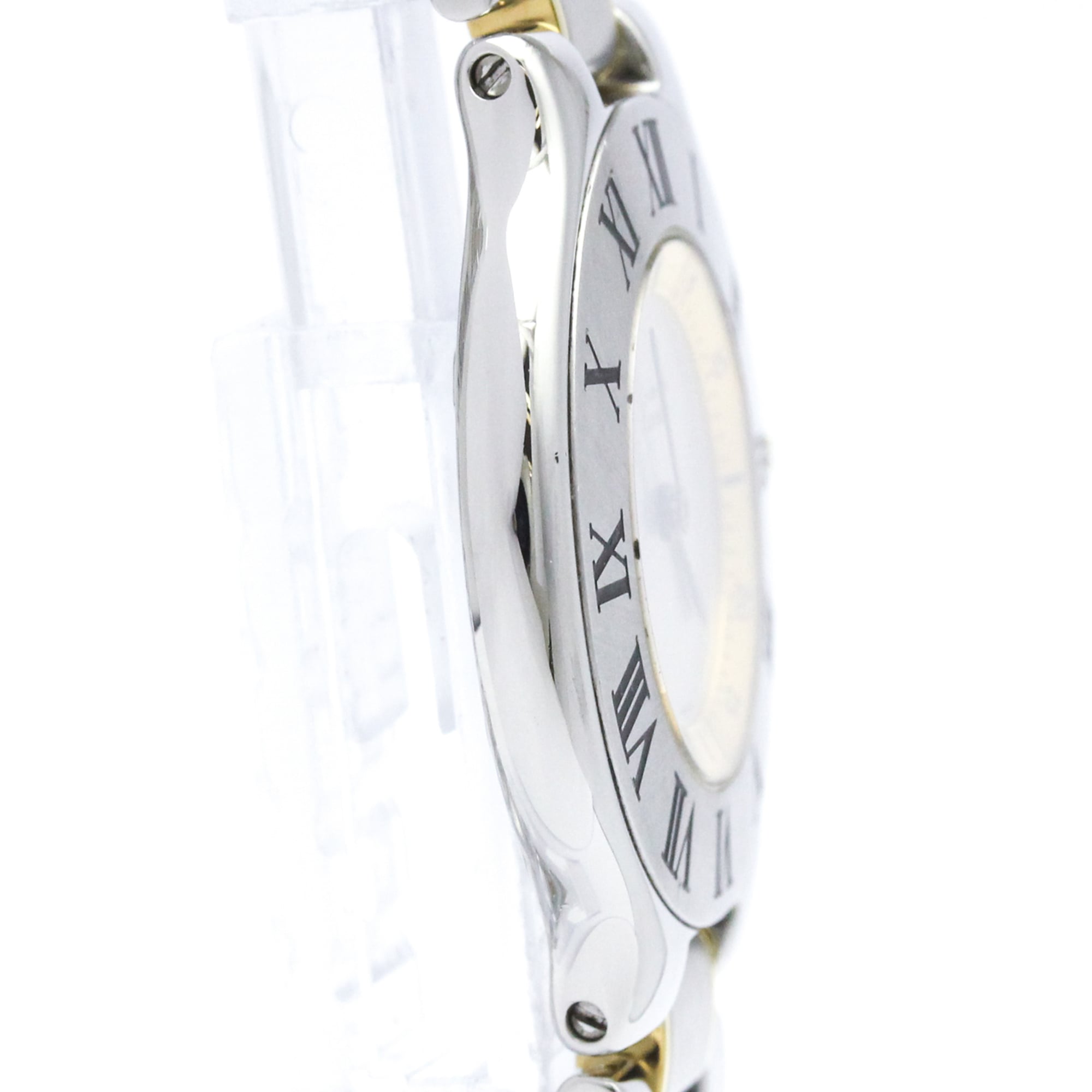 CARTIER Must 21 Gold Plated Steel Quartz Ladies Watch W10074R6 Polished